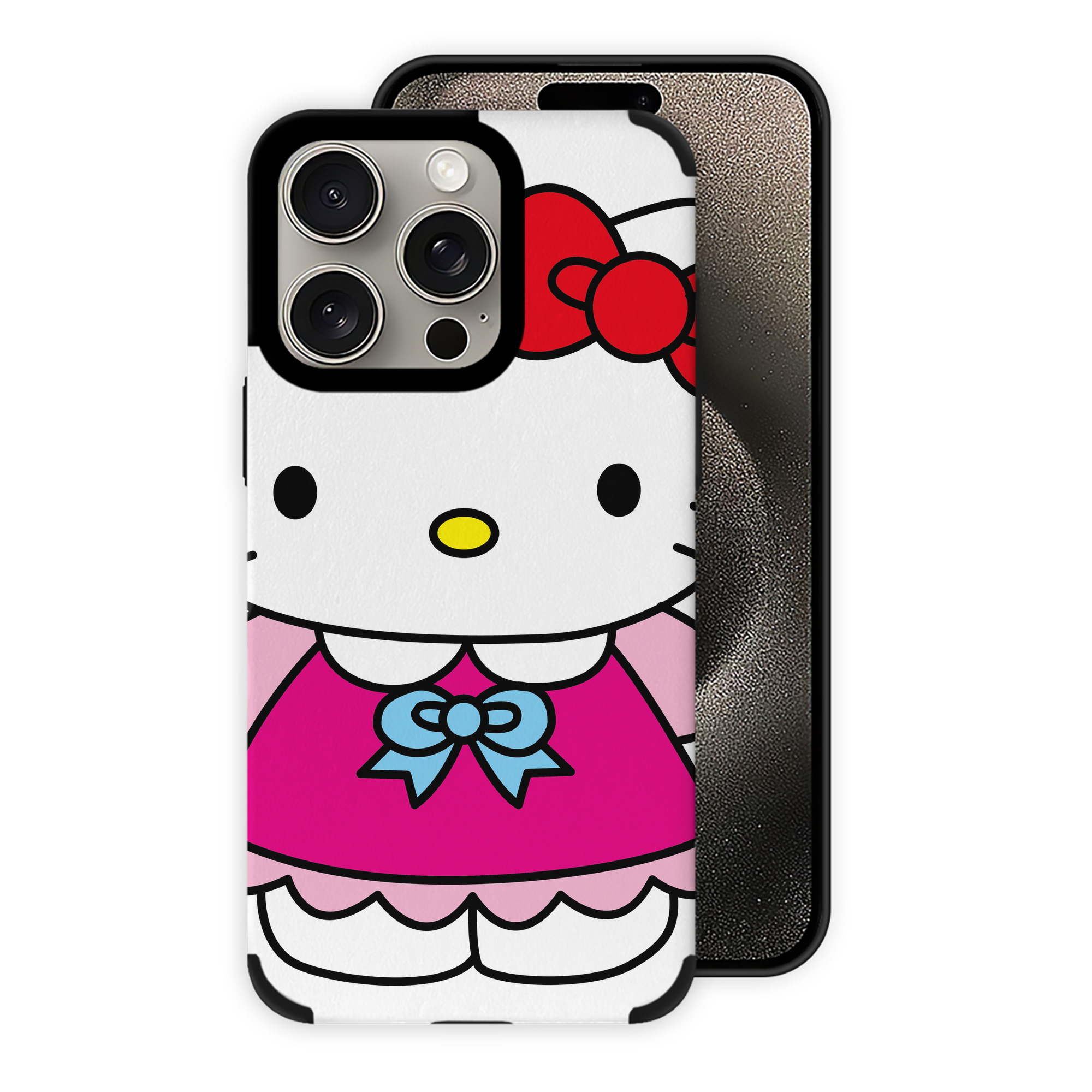 （画像用） Hello Kitty ハローキティ 【iPhone15ProMax対応】 PUレザー スマホケース 耐衝撃＆黄変防止