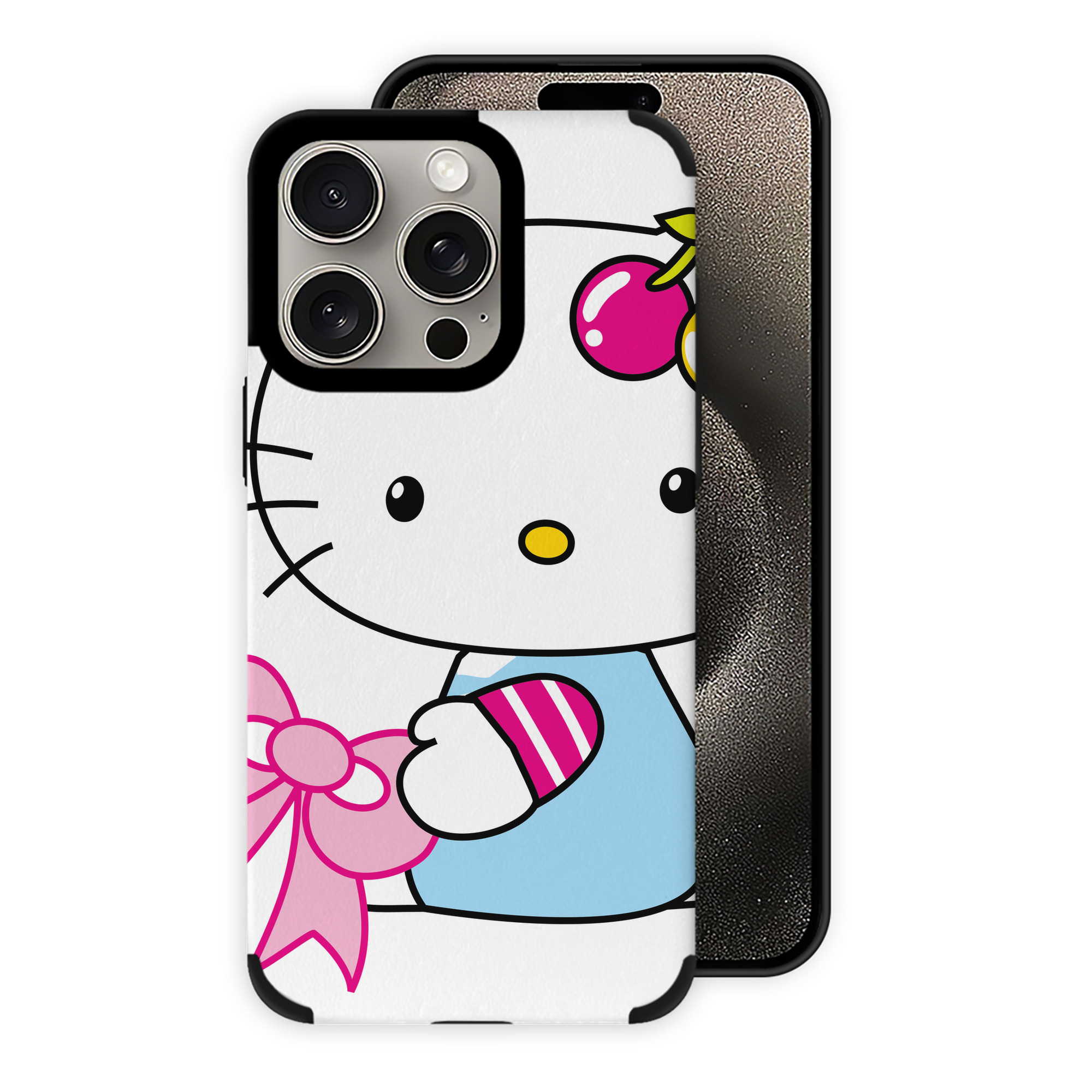 （画像用） Hello Kitty ハローキティ 【iPhone15ProMax対応】 PUレザー スマホケース 耐衝撃＆黄変防止