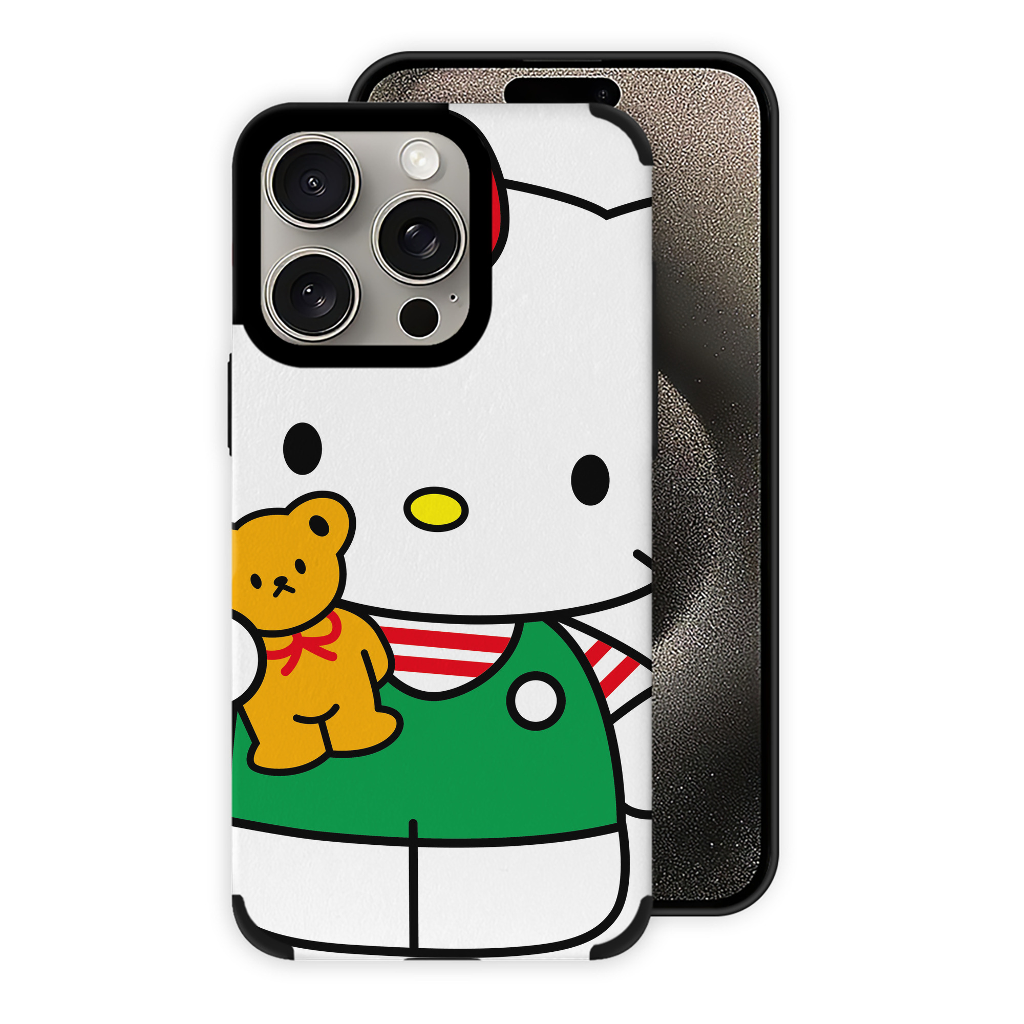 （画像用） Hello Kitty ハローキティ 【iPhone15ProMax対応】 PUレザー スマホケース 耐衝撃＆黄変防止