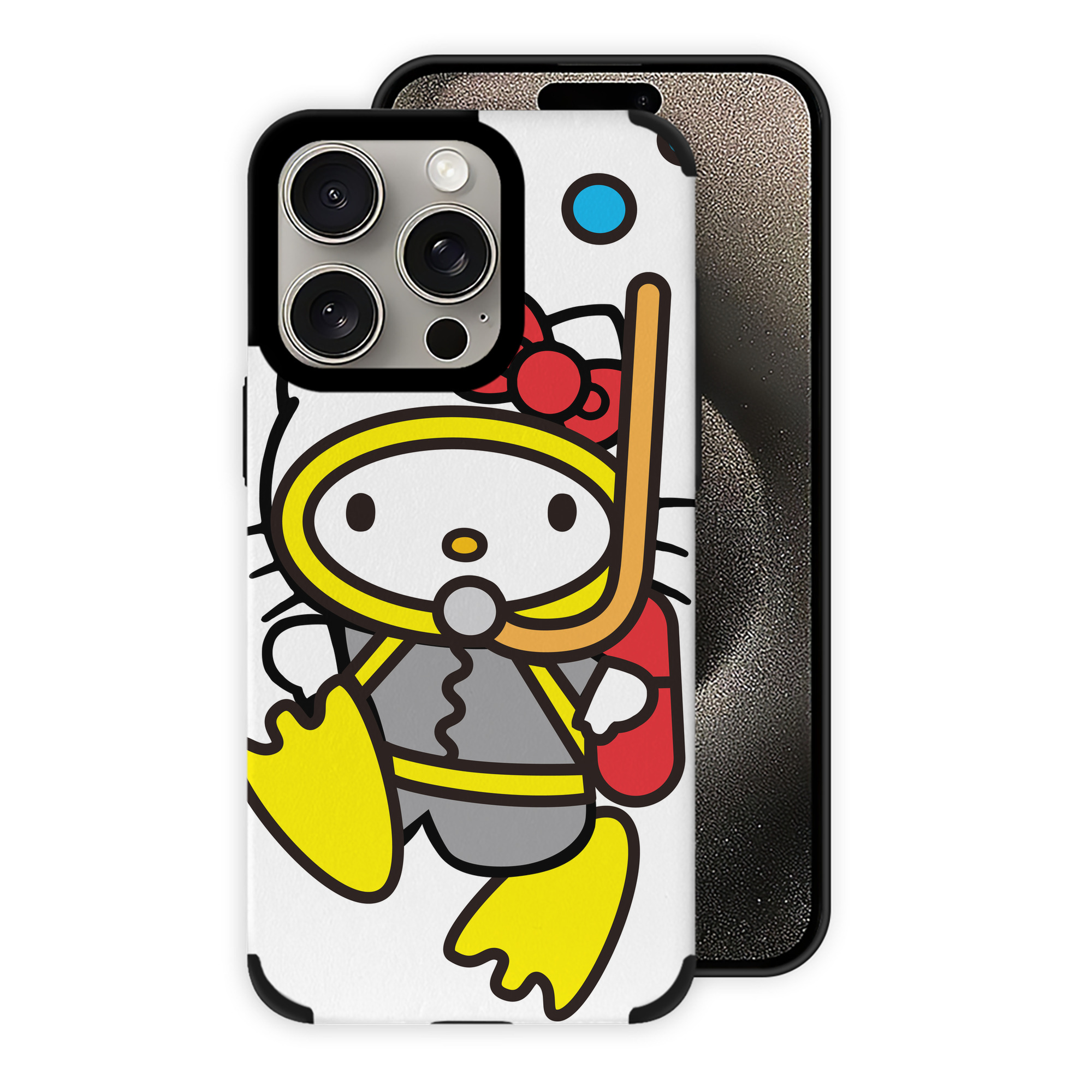 （画像用） Hello Kitty ハローキティ 【iPhone15ProMax対応】 PUレザー スマホケース 耐衝撃＆黄変防止