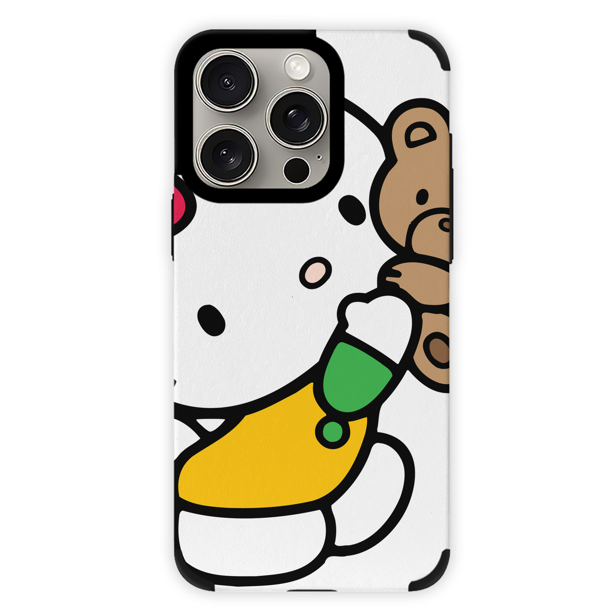（画像用） Hello Kitty ハローキティ 【iPhone15ProMax対応】 PUレザー スマホケース 耐衝撃＆黄変防止