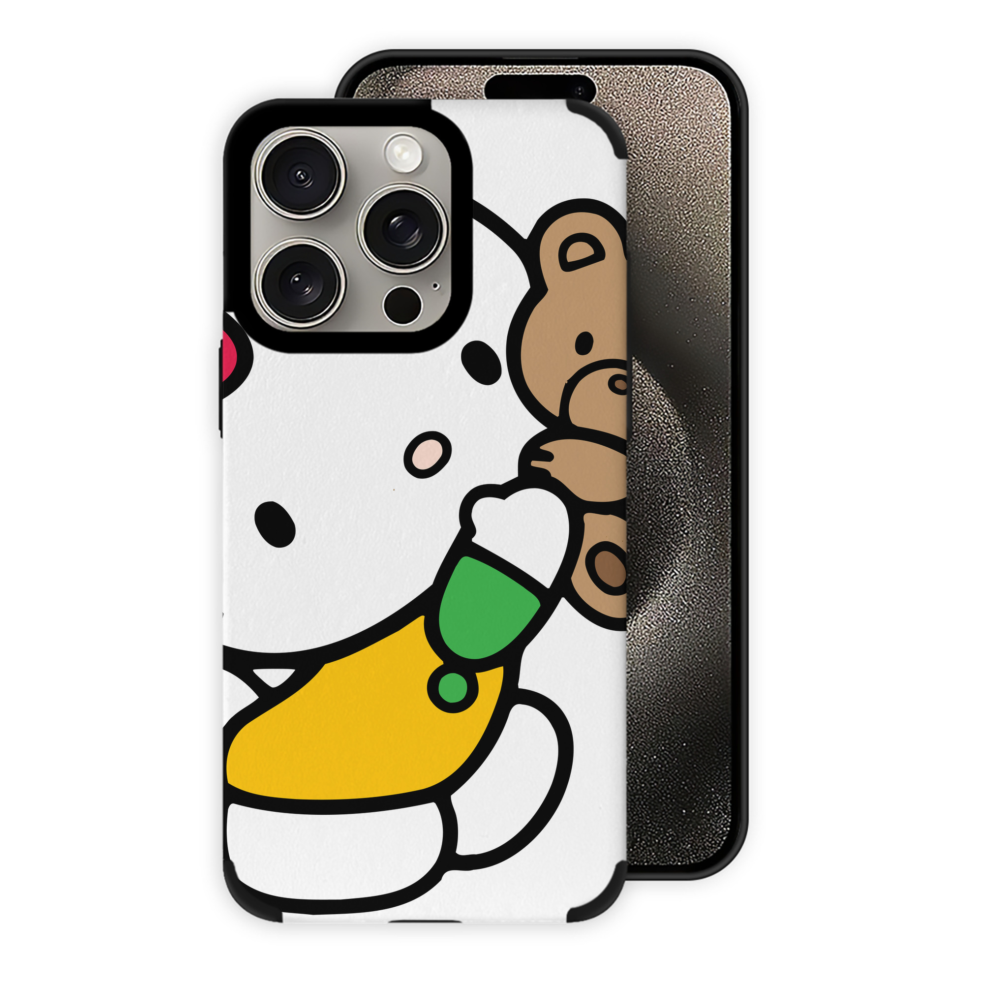 （画像用） Hello Kitty ハローキティ 【iPhone15ProMax対応】 PUレザー スマホケース 耐衝撃＆黄変防止