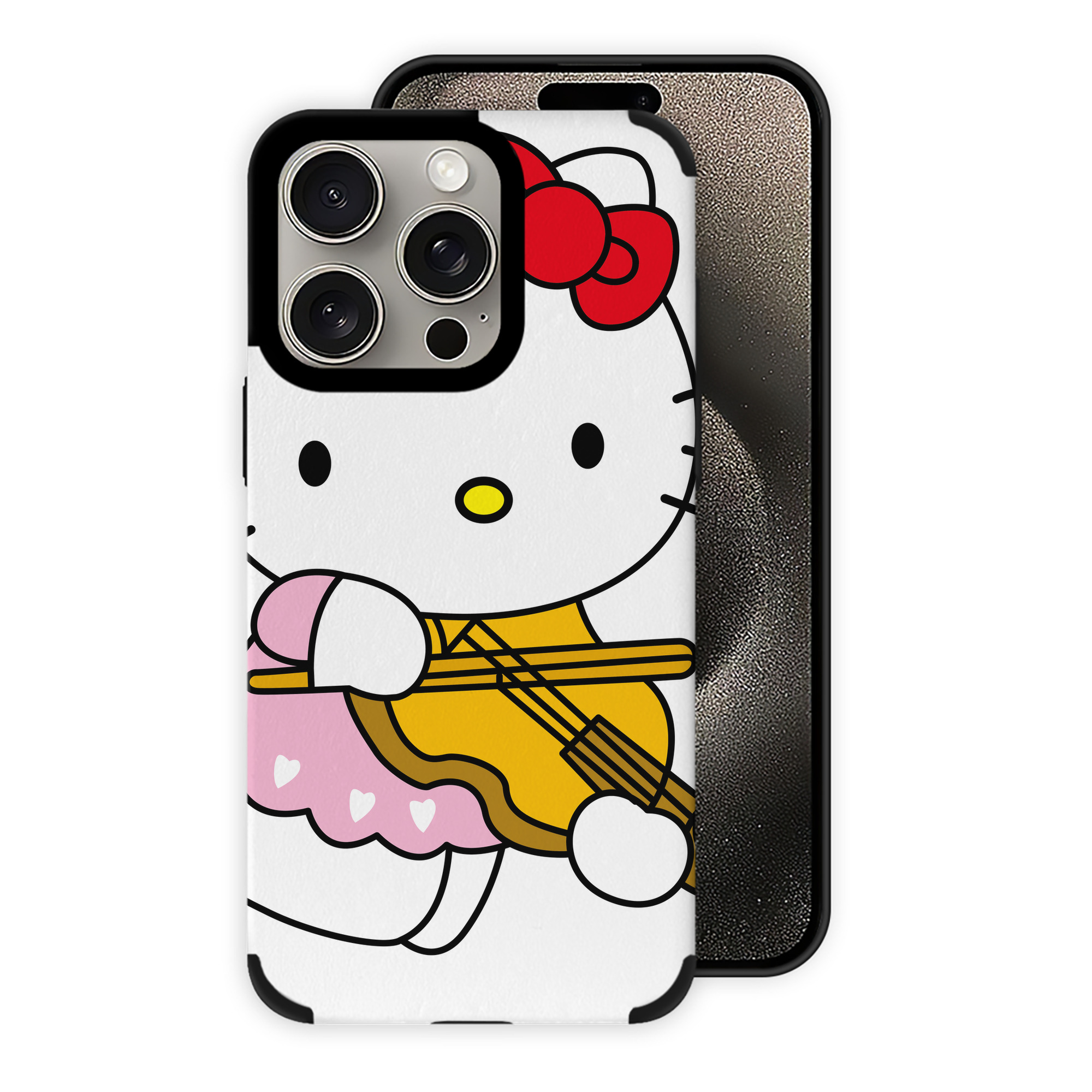 （画像用） Hello Kitty ハローキティ 【iPhone15ProMax対応】 PUレザー スマホケース 耐衝撃＆黄変防止