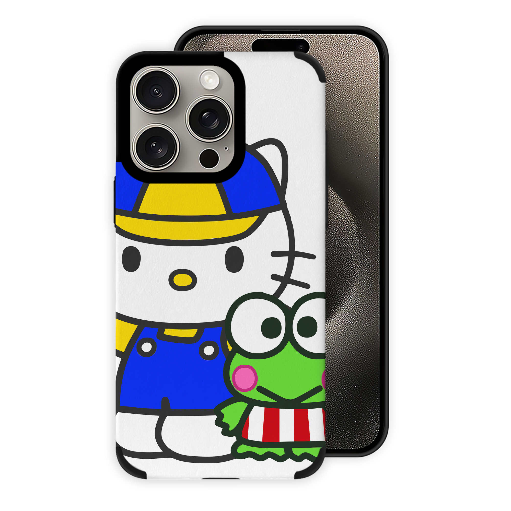 （画像用） Hello Kitty ハローキティ 【iPhone15ProMax対応】 PUレザー スマホケース 耐衝撃＆黄変防止