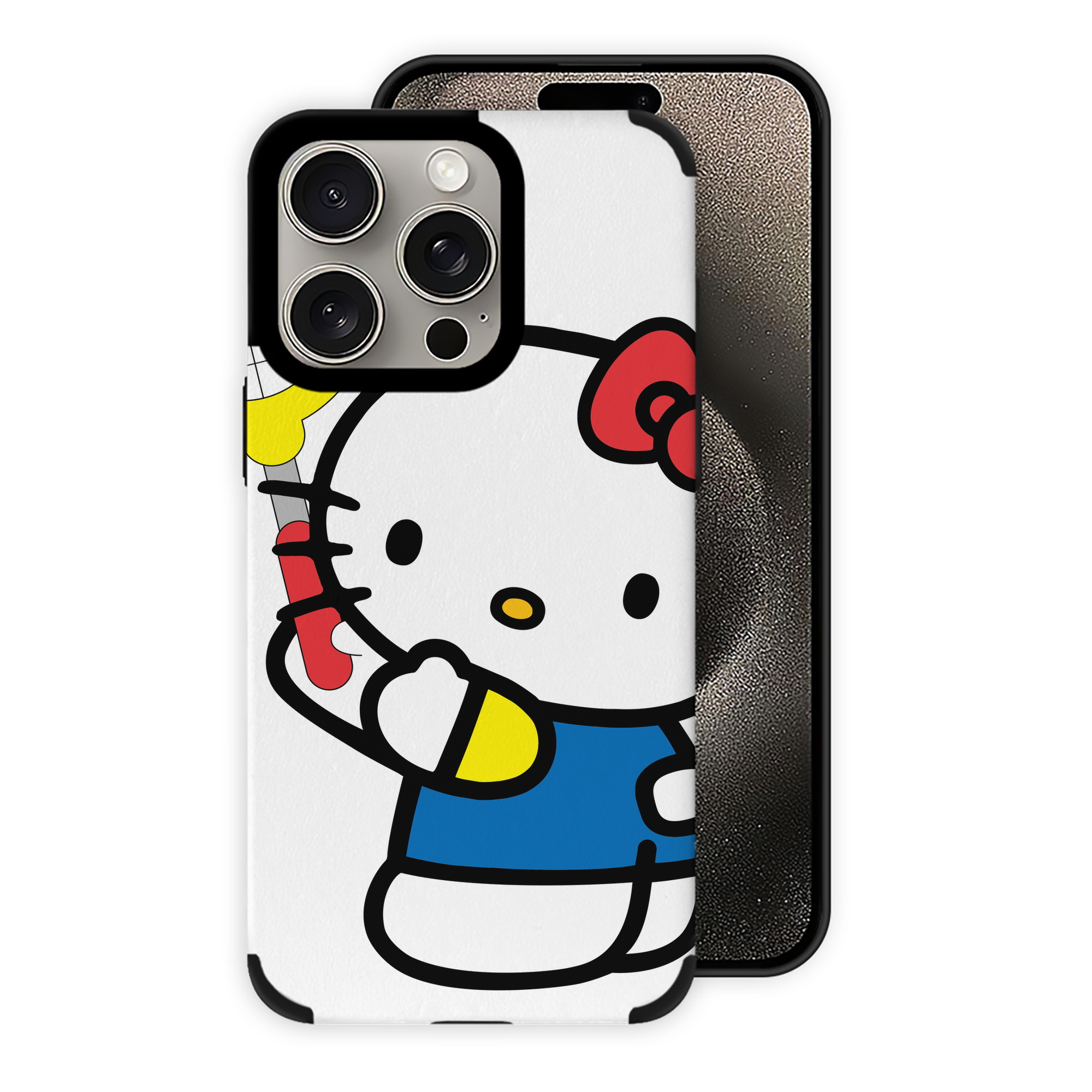 （画像用） Hello Kitty ハローキティ 【iPhone15ProMax対応】 PUレザー スマホケース 耐衝撃＆黄変防止