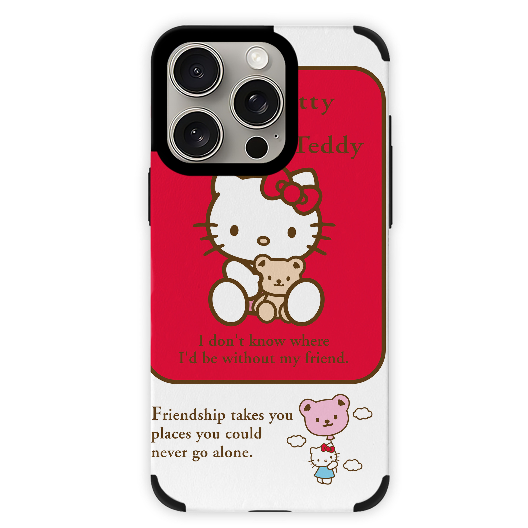 （画像用） Hello Kitty ハローキティ 【iPhone15ProMax対応】 PUレザー スマホケース 耐衝撃＆黄変防止