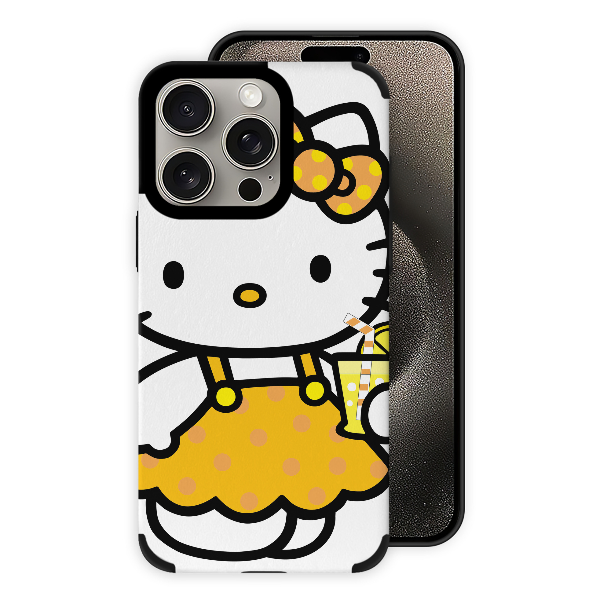 （画像用） Hello Kitty ハローキティ 【iPhone15ProMax対応】 PUレザー スマホケース 耐衝撃＆黄変防止
