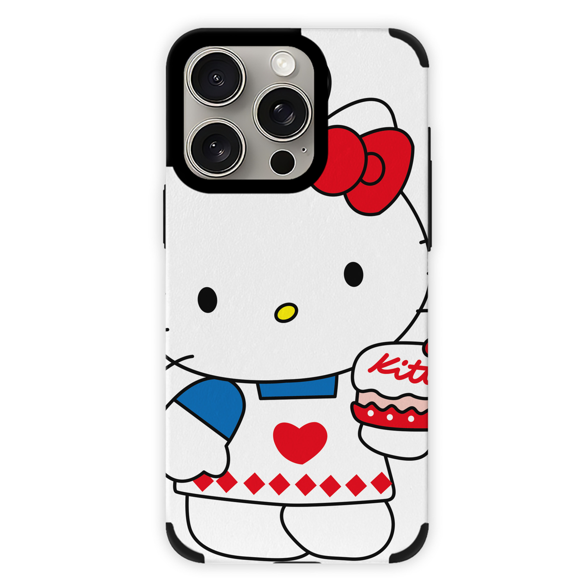 （画像用） Hello Kitty ハローキティ 【iPhone15ProMax対応】 PUレザー スマホケース 耐衝撃＆黄変防止