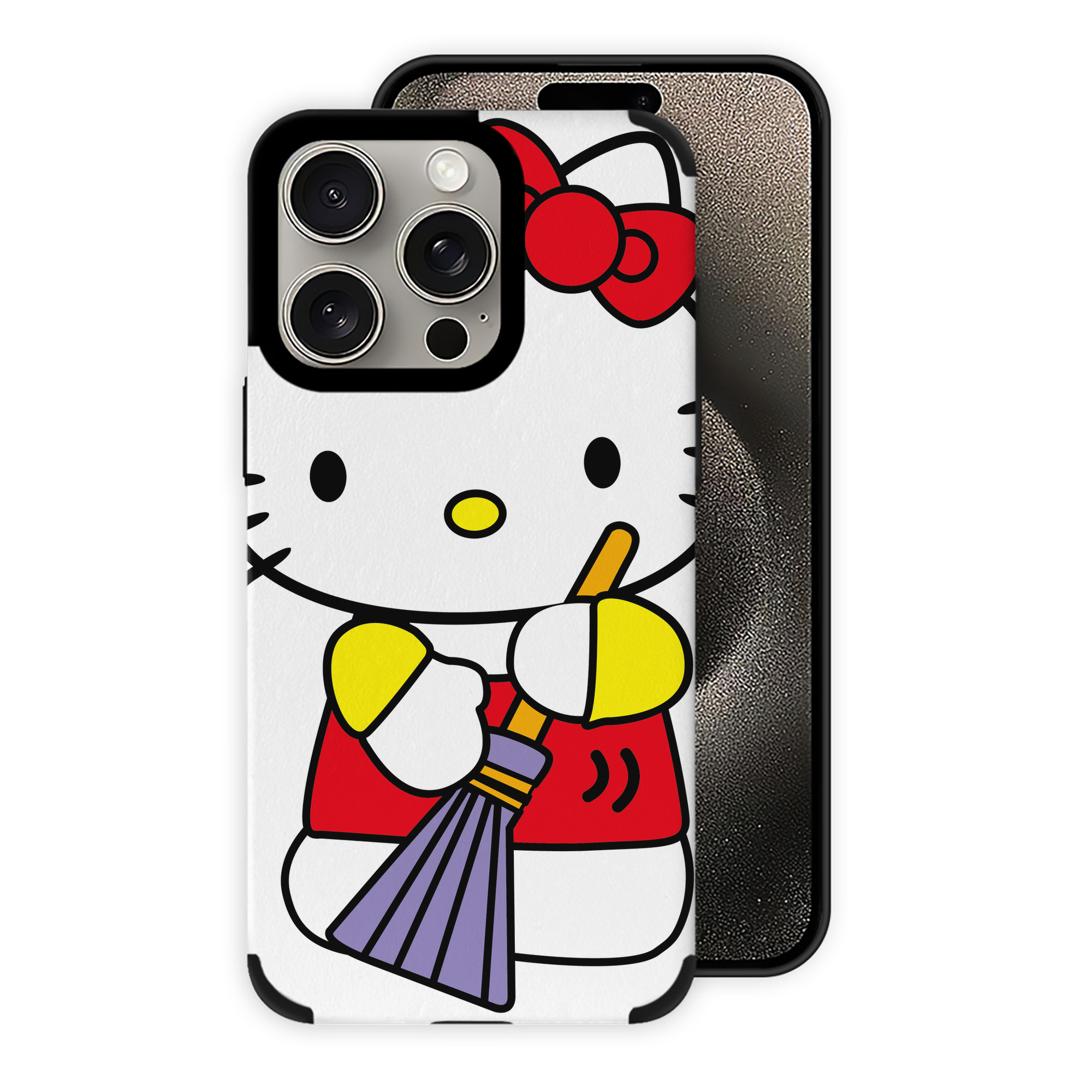 （画像用） Hello Kitty ハローキティ 【iPhone15ProMax対応】 PUレザー スマホケース 耐衝撃＆黄変防止
