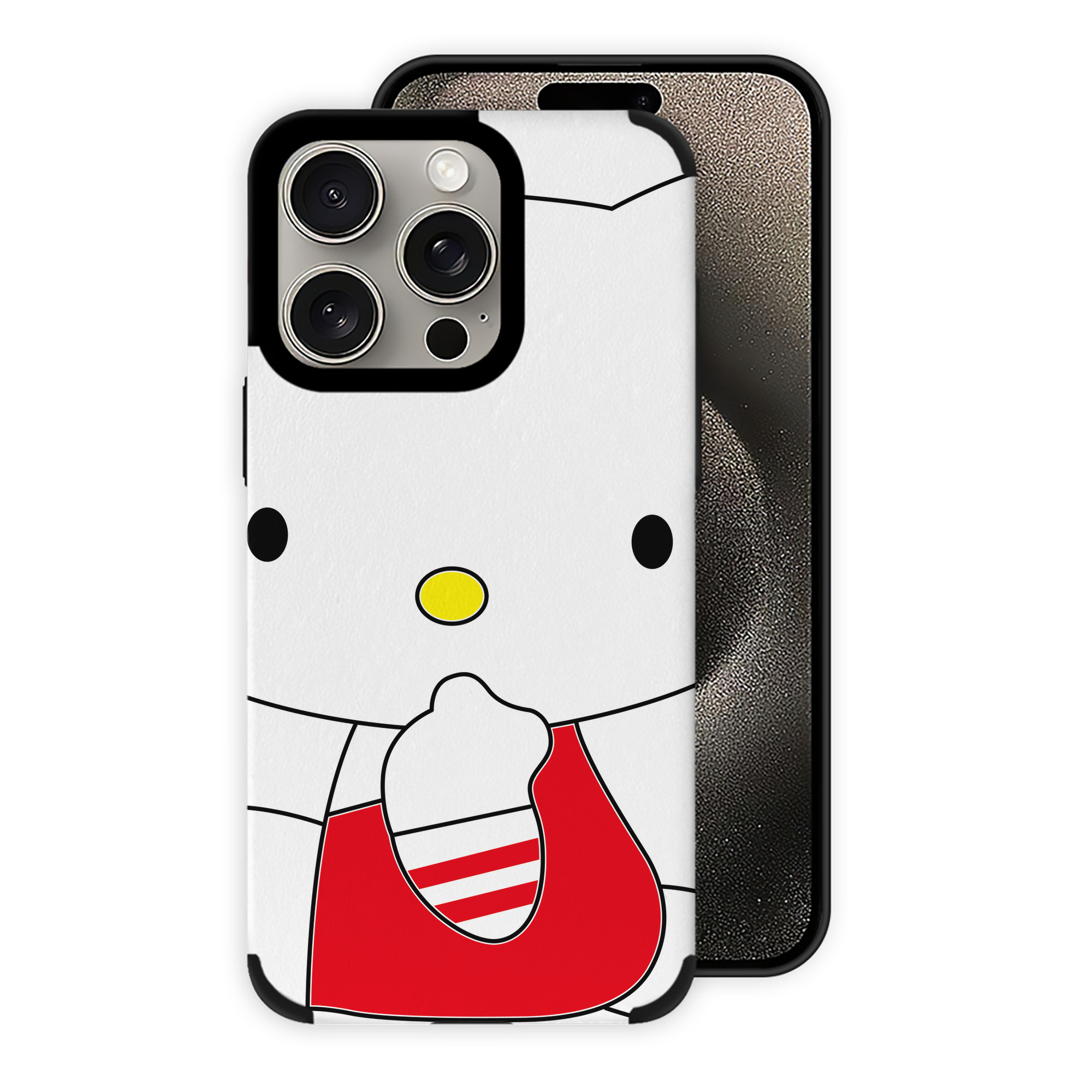 （画像用） Hello Kitty ハローキティ 【iPhone15ProMax対応】 PUレザー スマホケース 耐衝撃＆黄変防止