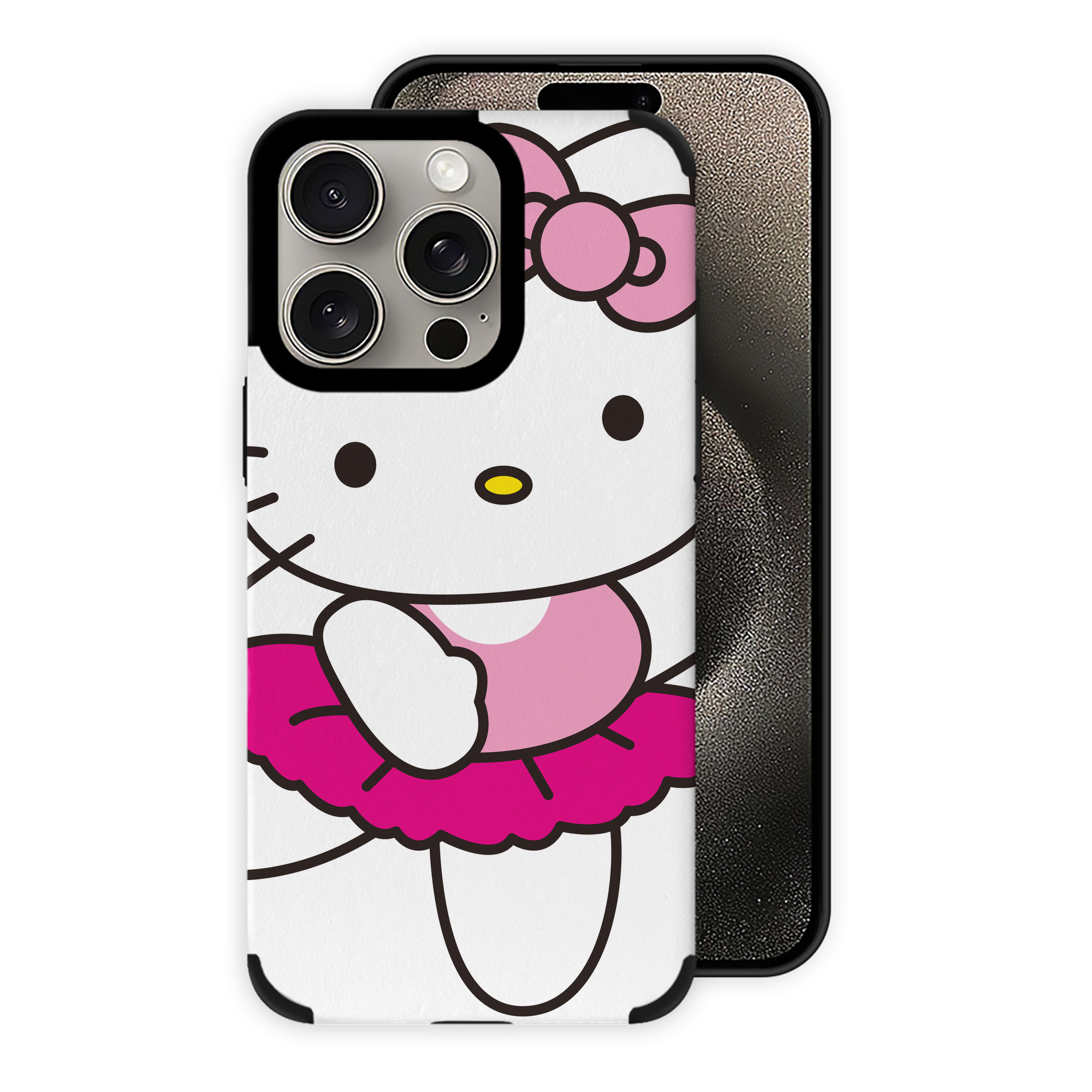 （画像用） Hello Kitty ハローキティ 【iPhone15ProMax対応】 PUレザー スマホケース 耐衝撃＆黄変防止