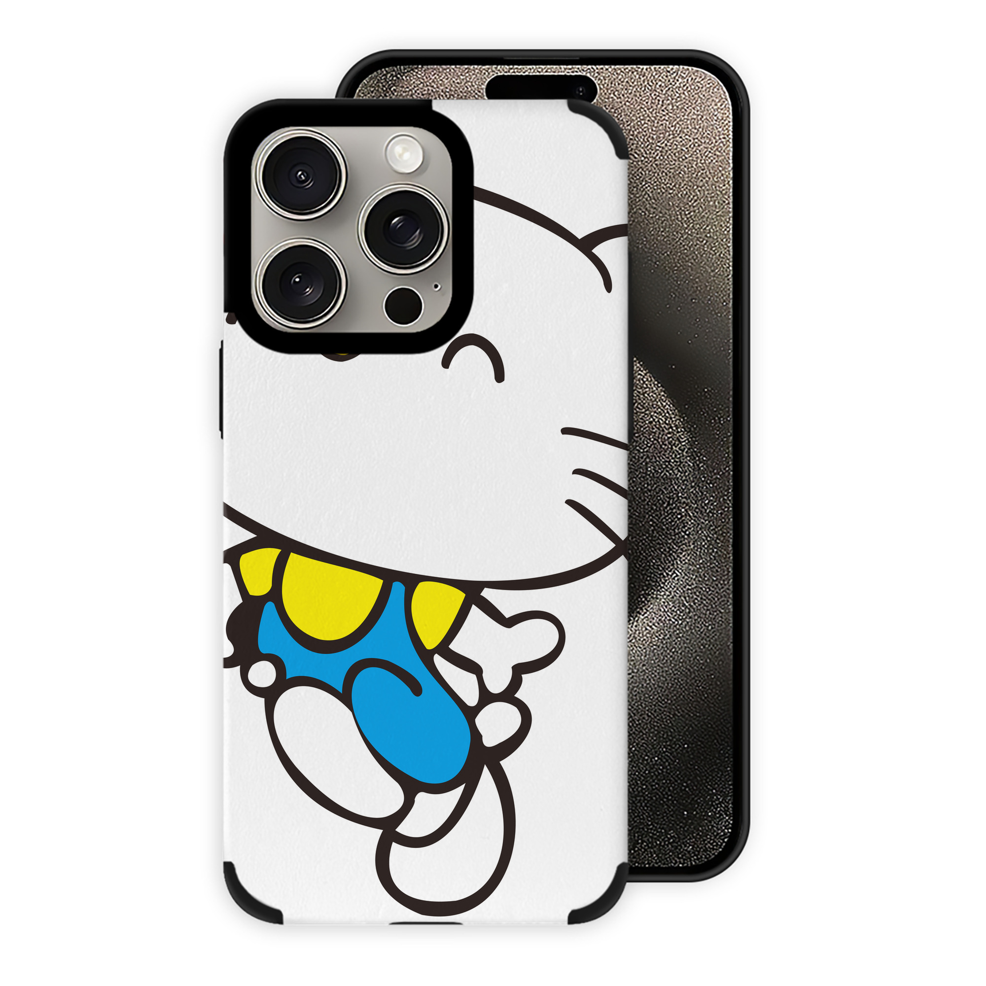 （画像用） Hello Kitty ハローキティ 【iPhone15ProMax対応】 PUレザー スマホケース 耐衝撃＆黄変防止