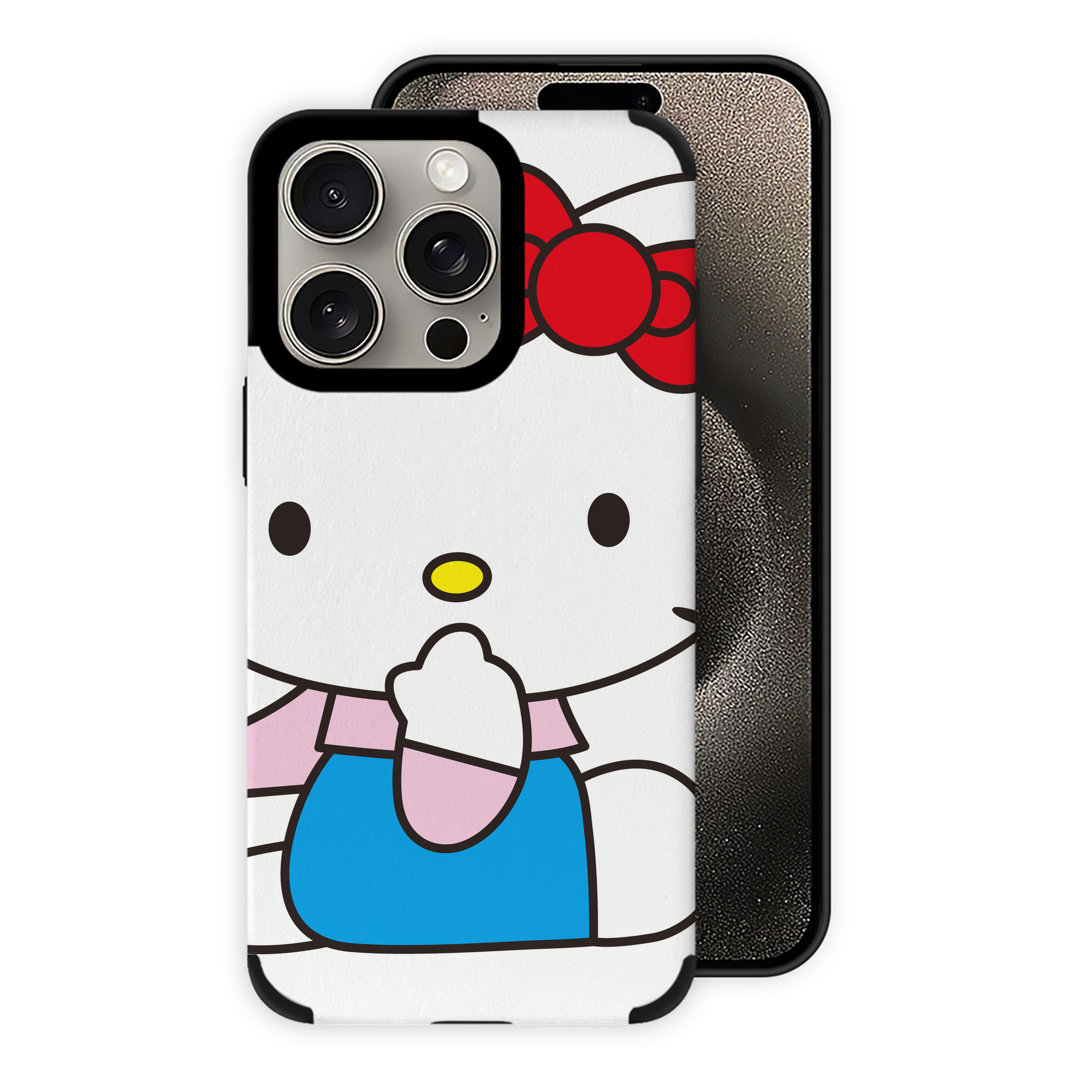 （画像用） Hello Kitty ハローキティ 【iPhone15ProMax対応】 PUレザー スマホケース 耐衝撃＆黄変防止