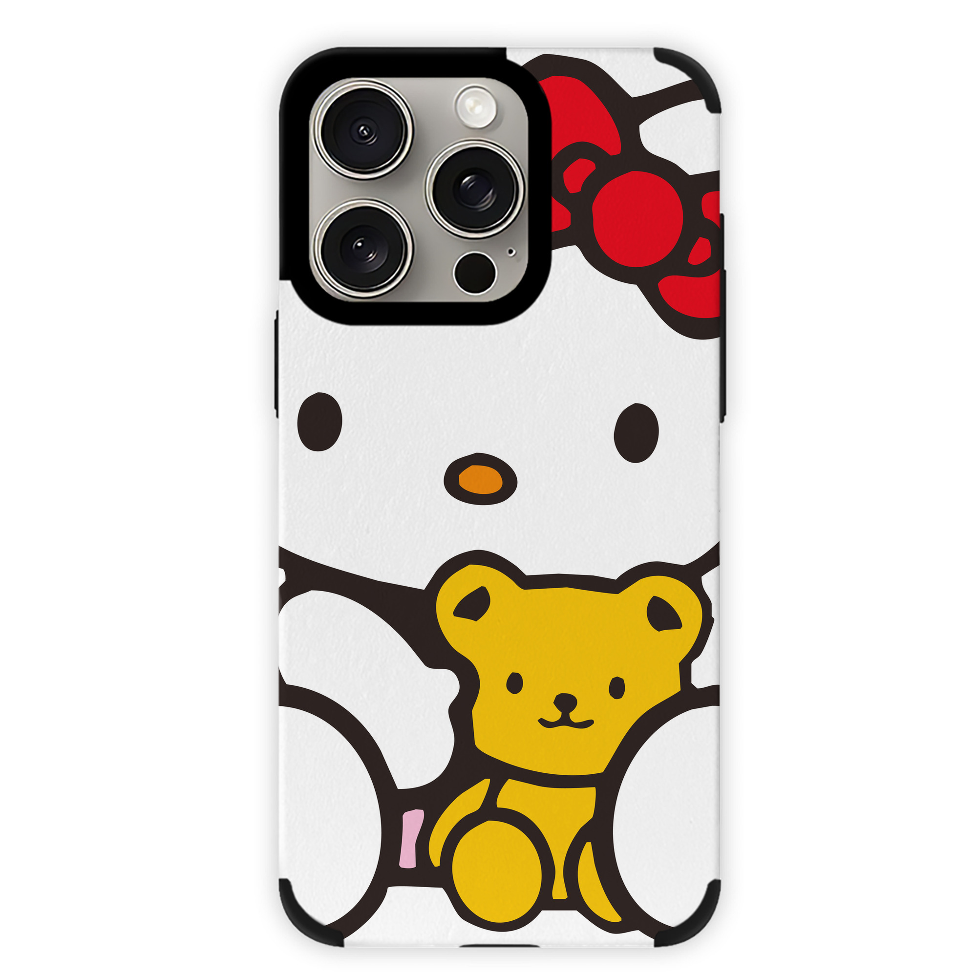 （画像用） Hello Kitty ハローキティ 【iPhone15ProMax対応】 PUレザー スマホケース 耐衝撃＆黄変防止