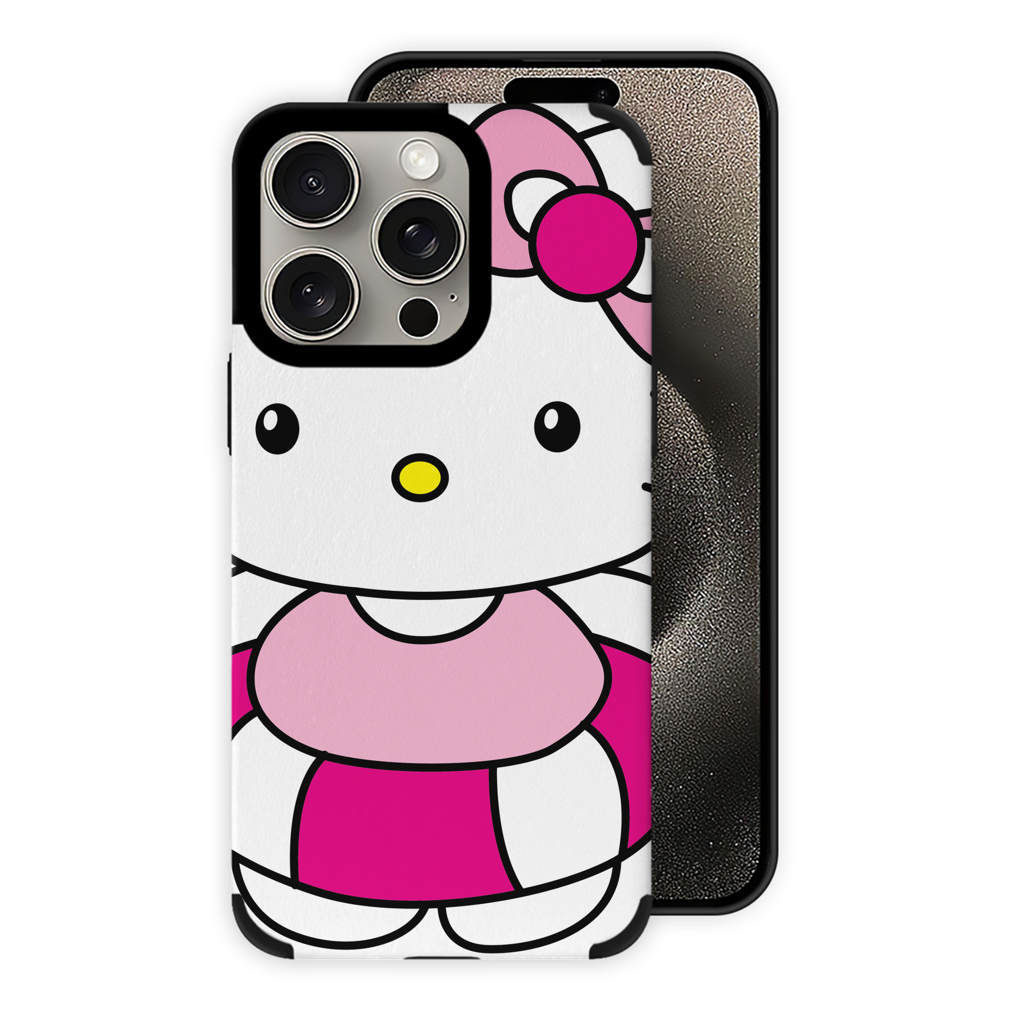 （画像用） Hello Kitty ハローキティ 【iPhone15ProMax対応】 PUレザー スマホケース 耐衝撃＆黄変防止