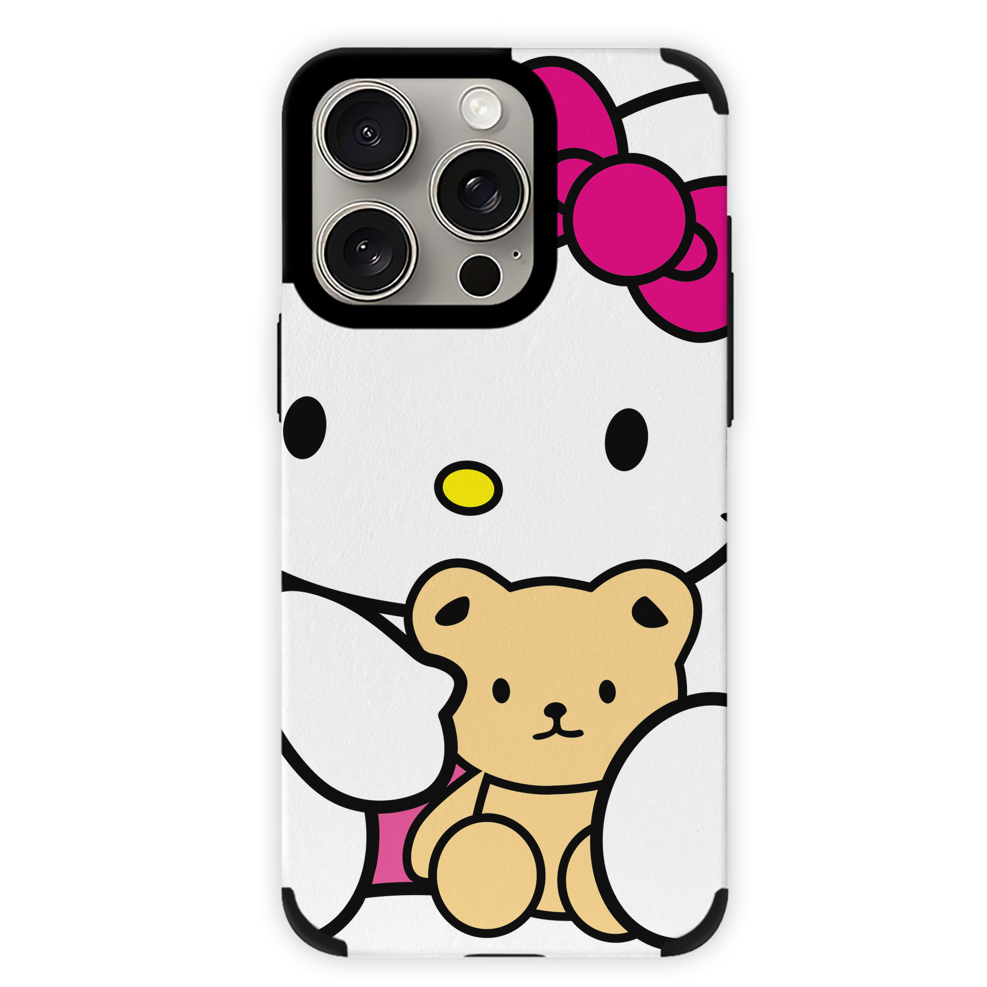 （画像用） Hello Kitty ハローキティ 【iPhone15ProMax対応】 PUレザー スマホケース 耐衝撃＆黄変防止