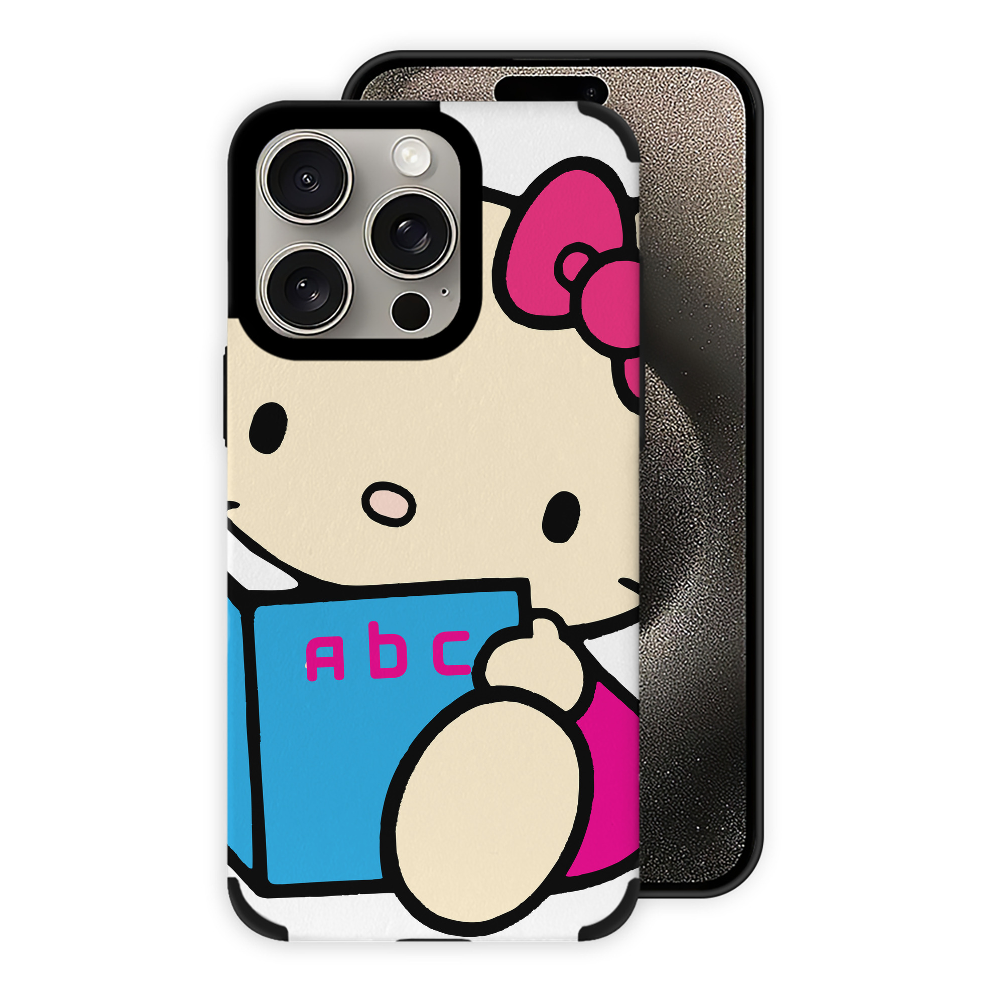 （画像用） Hello Kitty ハローキティ 【iPhone15ProMax対応】 PUレザー スマホケース 耐衝撃＆黄変防止