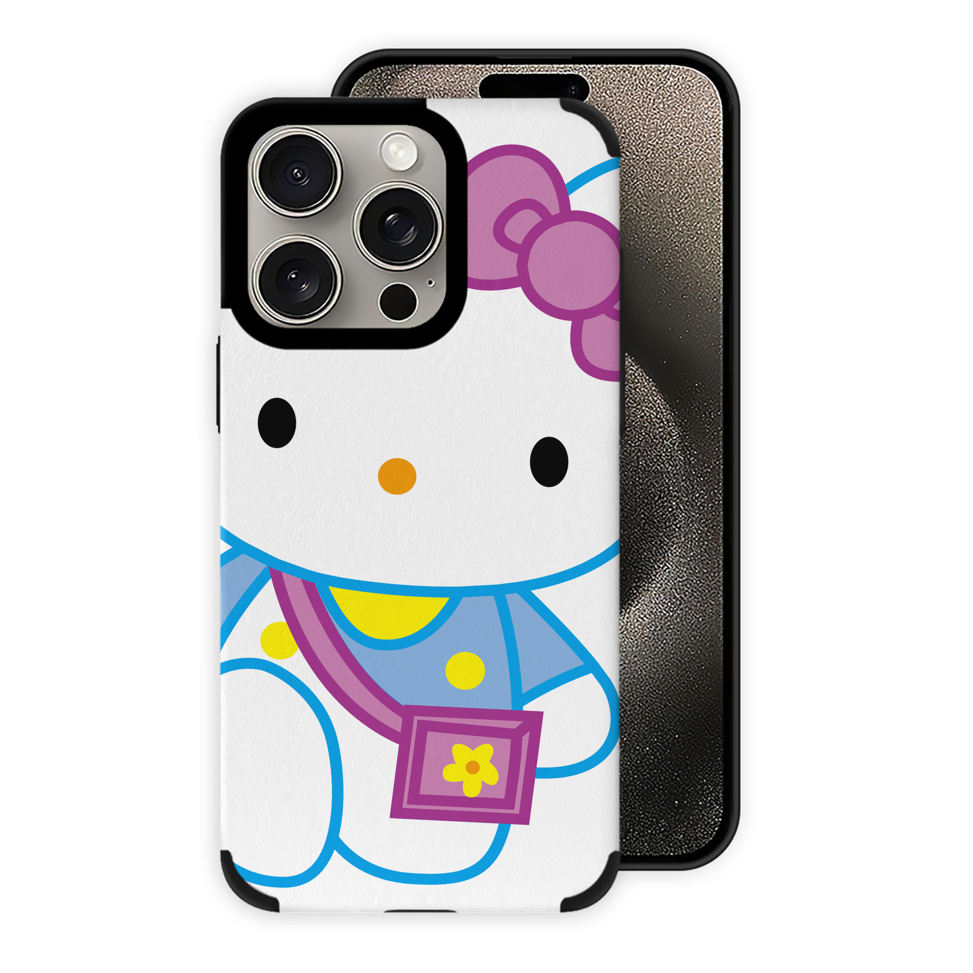 （画像用） Hello Kitty ハローキティ 【iPhone15ProMax対応】 PUレザー スマホケース 耐衝撃＆黄変防止