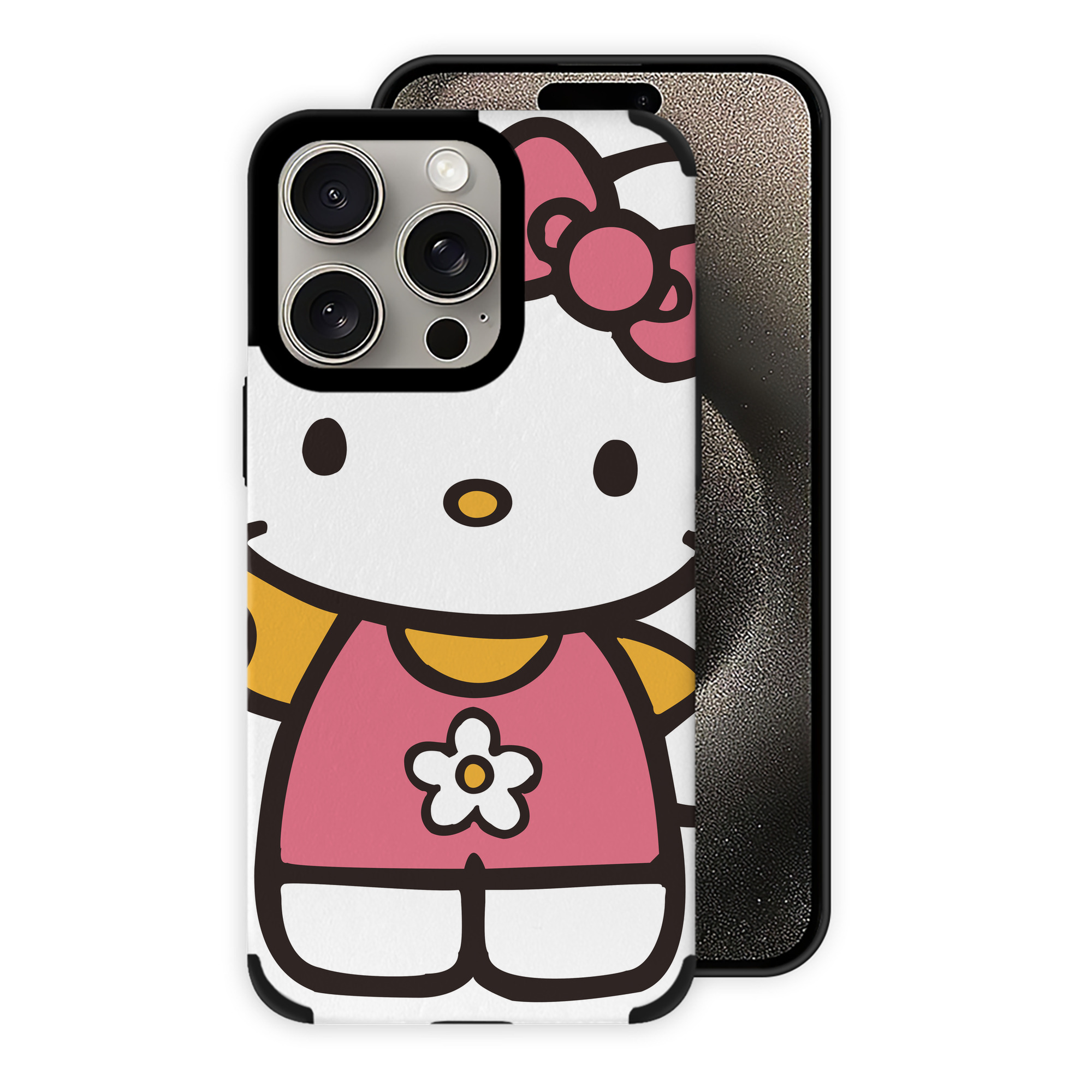 （画像用） Hello Kitty ハローキティ 【iPhone15ProMax対応】 PUレザー スマホケース 耐衝撃＆黄変防止