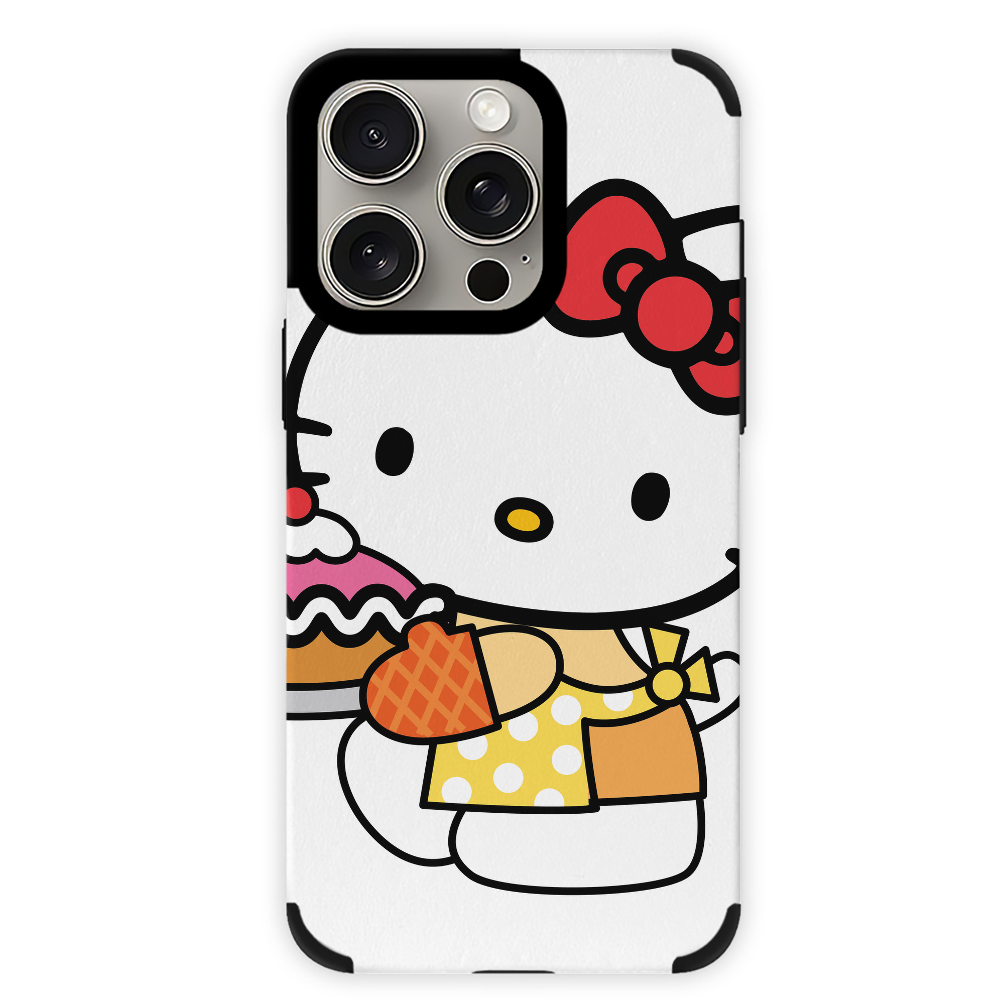 （画像用） Hello Kitty ハローキティ 【iPhone15ProMax対応】 PUレザー スマホケース 耐衝撃＆黄変防止
