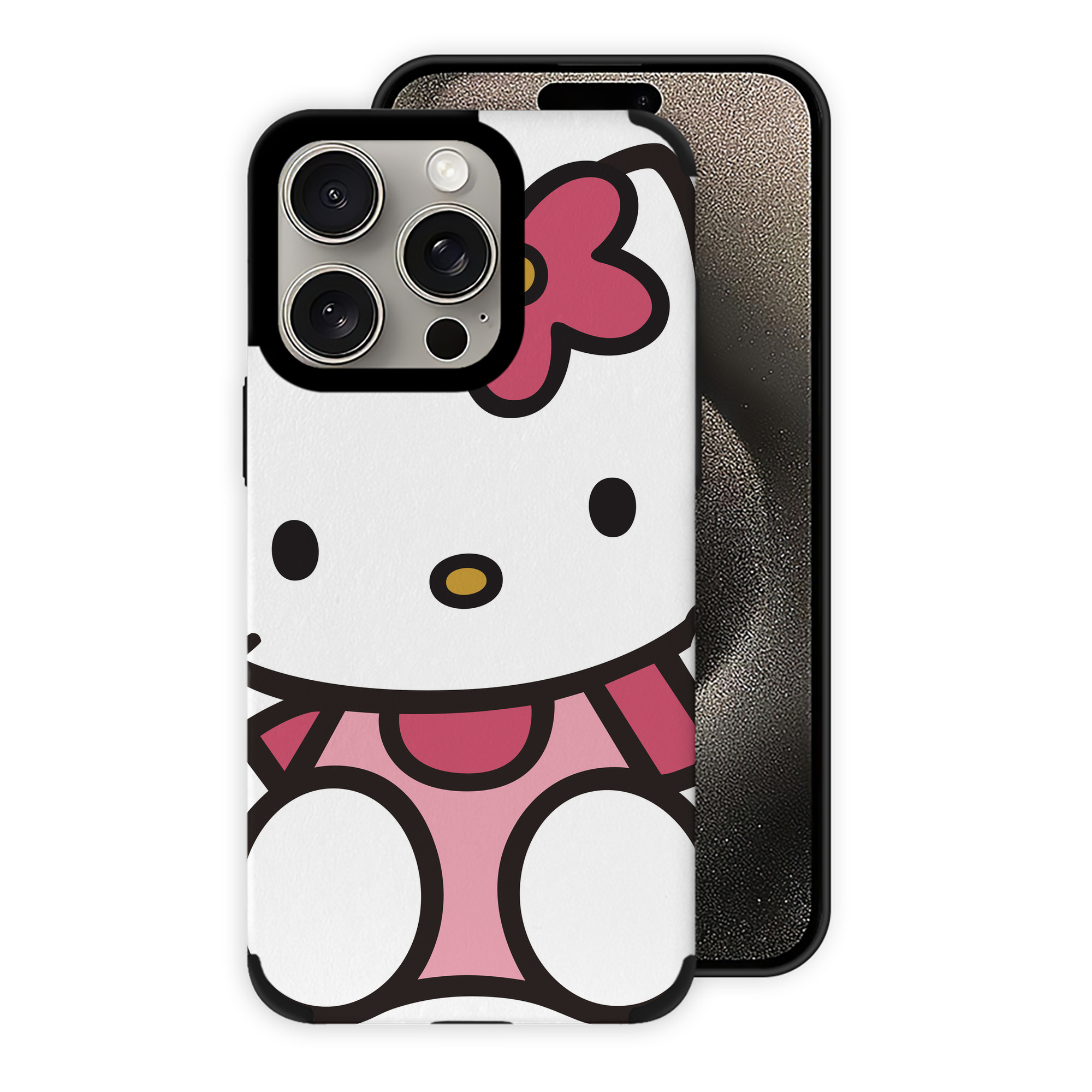 （画像用） Hello Kitty ハローキティ 【iPhone15ProMax対応】 PUレザー スマホケース 耐衝撃＆黄変防止
