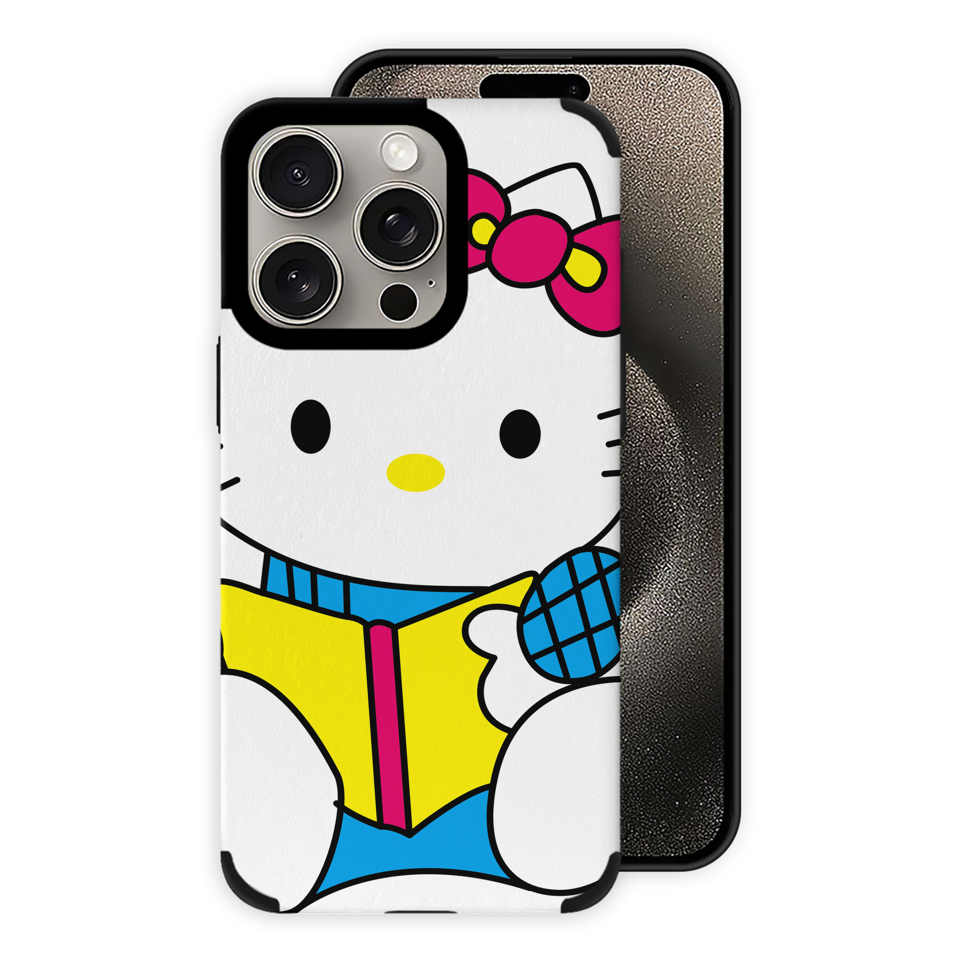 （画像用） Hello Kitty ハローキティ 【iPhone15ProMax対応】 PUレザー スマホケース 耐衝撃＆黄変防止