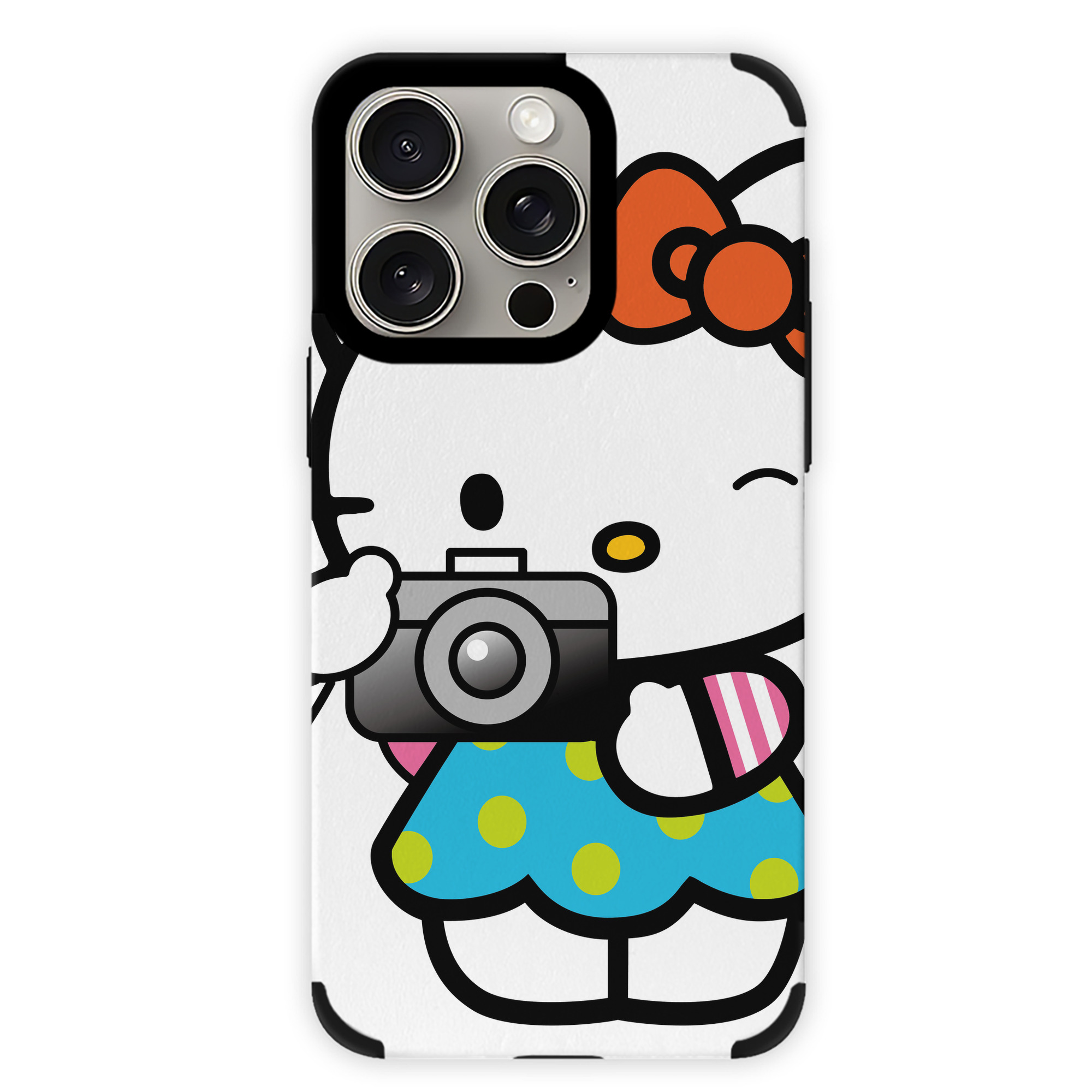 （画像用） Hello Kitty ハローキティ 【iPhone15ProMax対応】 PUレザー スマホケース 耐衝撃＆黄変防止