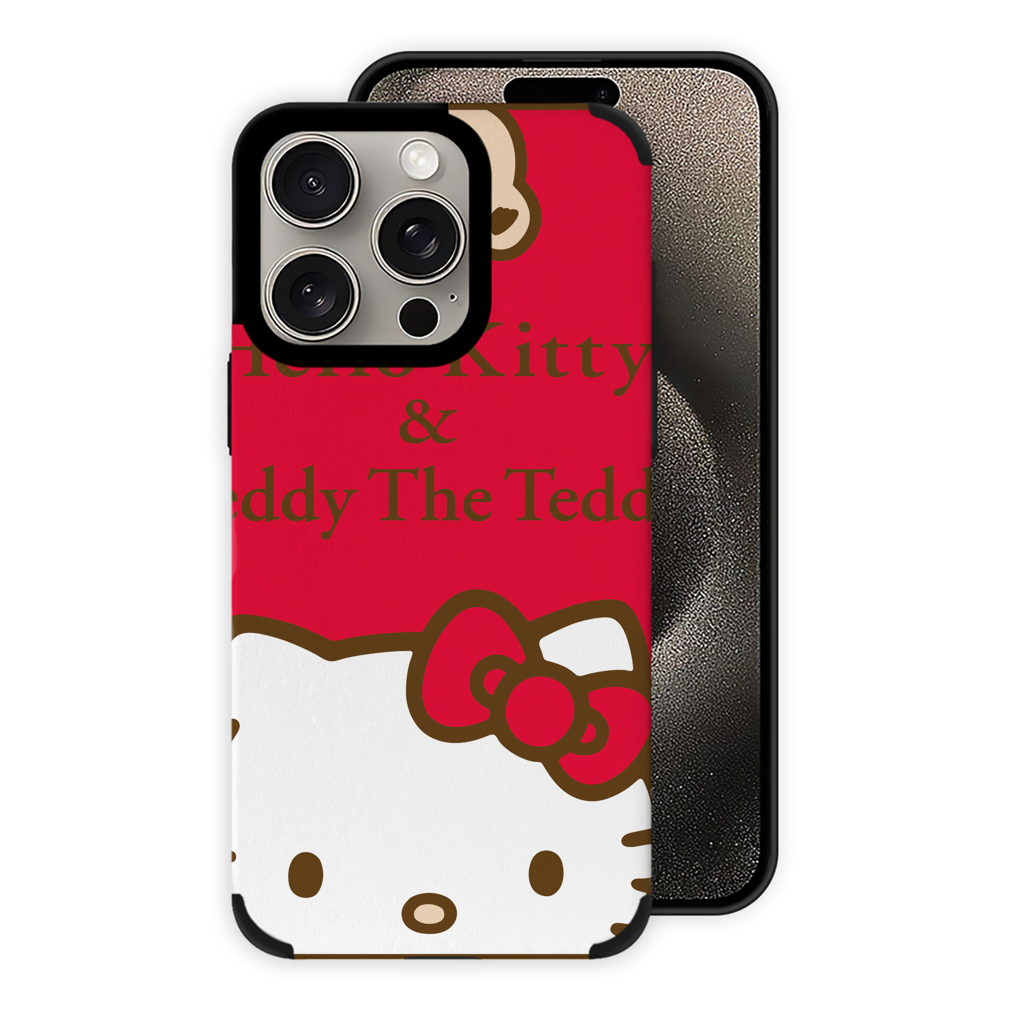 （画像用） Hello Kitty ハローキティ 【iPhone15ProMax対応】 PUレザー スマホケース 耐衝撃＆黄変防止
