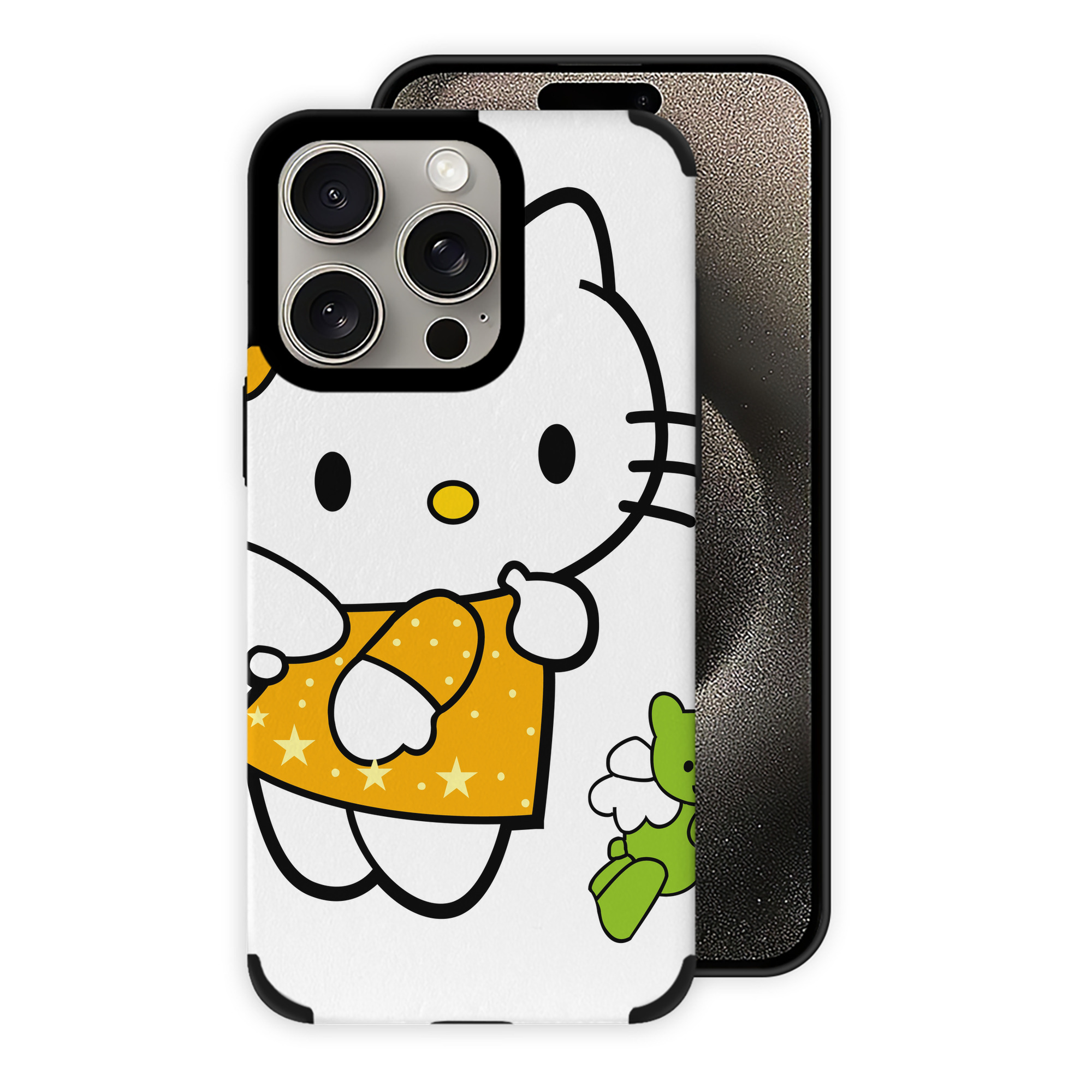 （画像用） Hello Kitty ハローキティ 【iPhone15ProMax対応】 PUレザー スマホケース 耐衝撃＆黄変防止