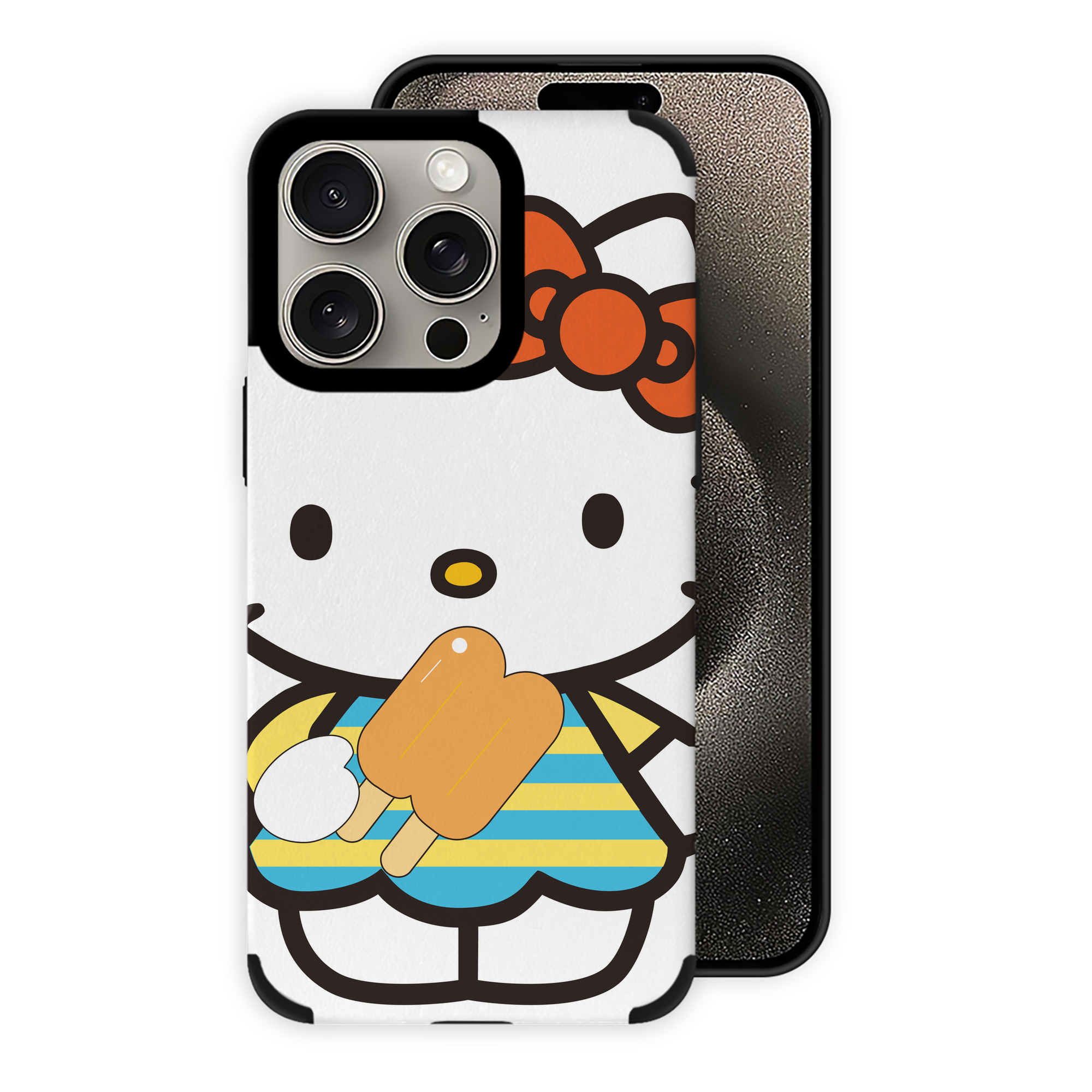 （画像用） Hello Kitty ハローキティ 【iPhone15ProMax対応】 PUレザー スマホケース 耐衝撃＆黄変防止