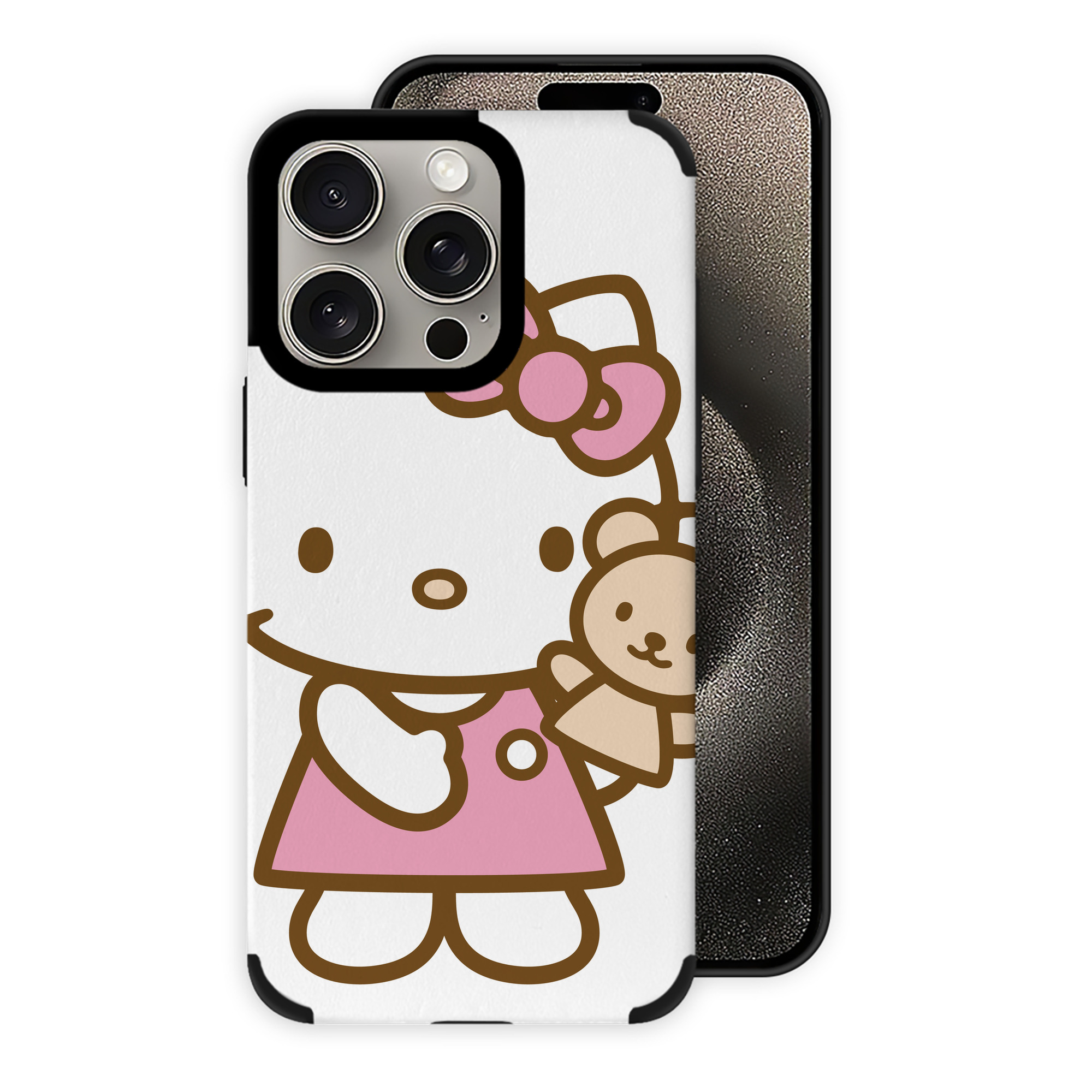 （画像用） Hello Kitty ハローキティ 【iPhone15ProMax対応】 PUレザー スマホケース 耐衝撃＆黄変防止