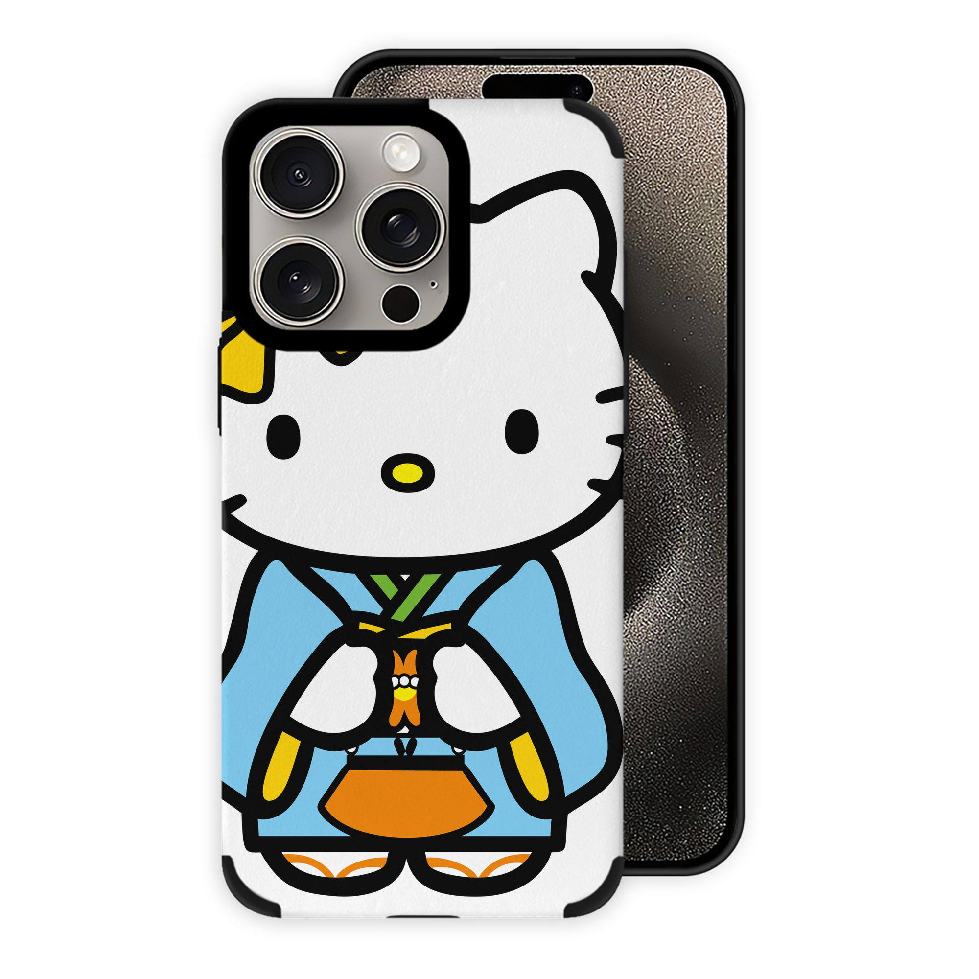 （画像用） Hello Kitty ハローキティ 【iPhone15ProMax対応】 PUレザー スマホケース 耐衝撃＆黄変防止