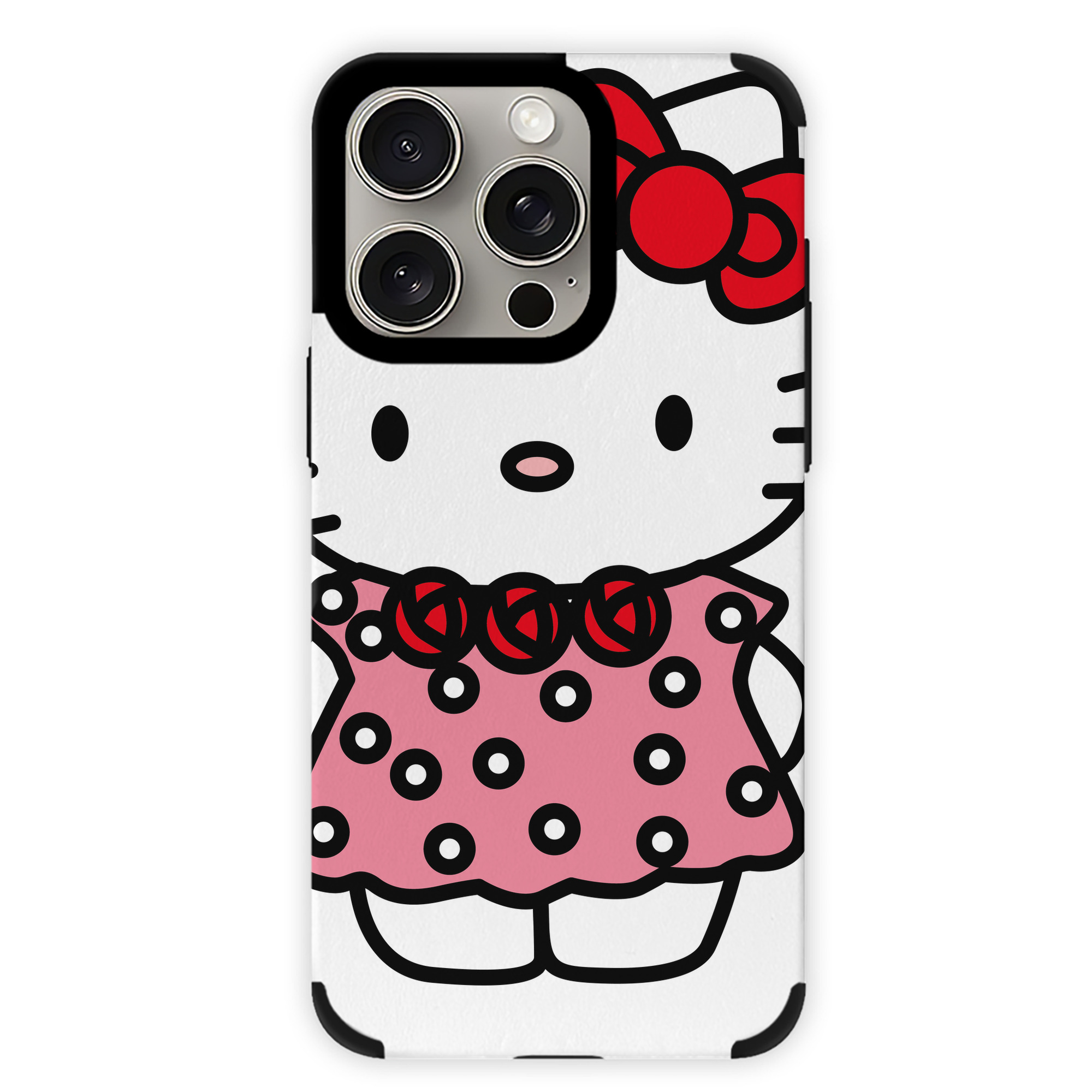 （画像用） Hello Kitty ハローキティ 【iPhone15ProMax対応】 PUレザー スマホケース 耐衝撃＆黄変防止