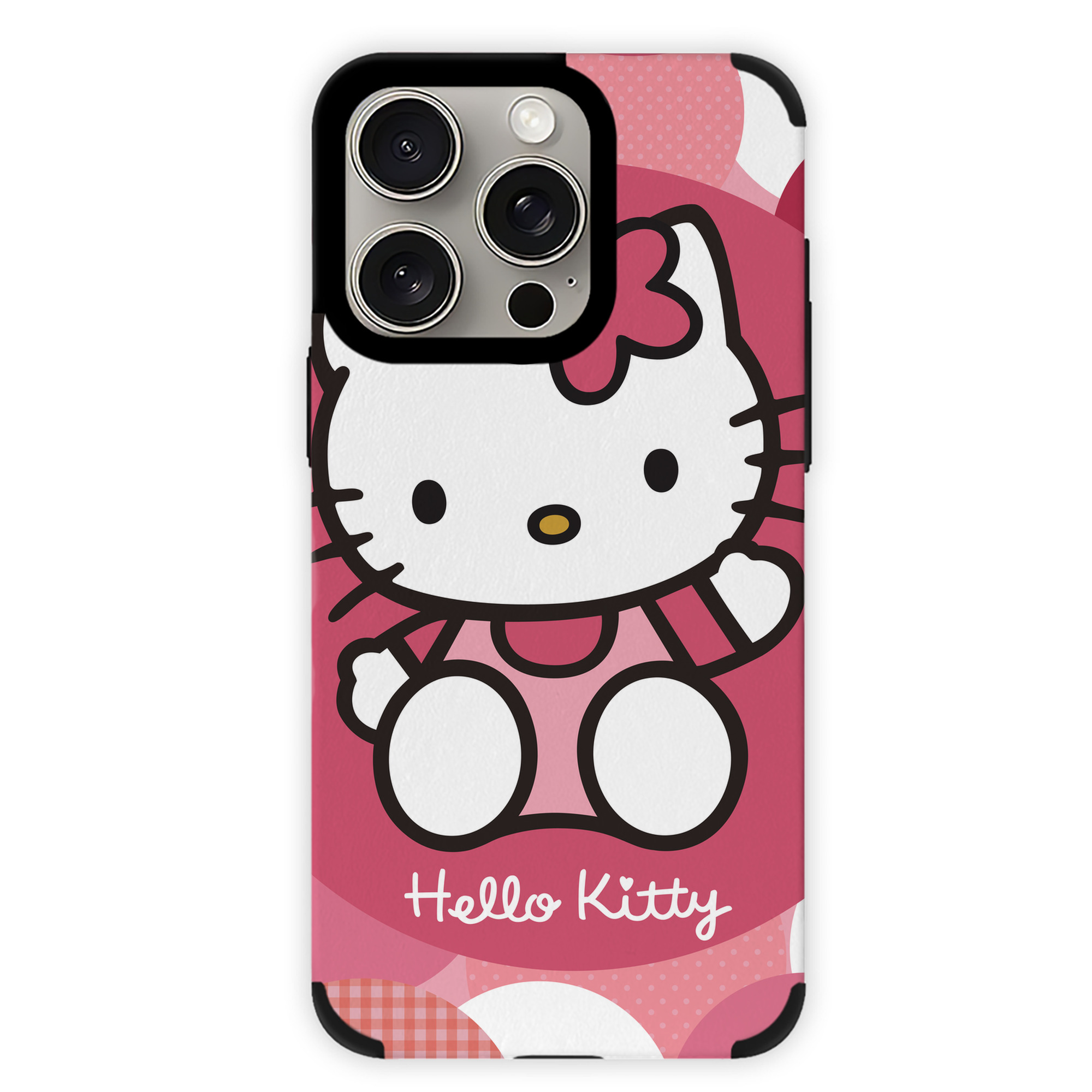 （画像用） Hello Kitty ハローキティ 【iPhone15ProMax対応】 PUレザー スマホケース 耐衝撃＆黄変防止
