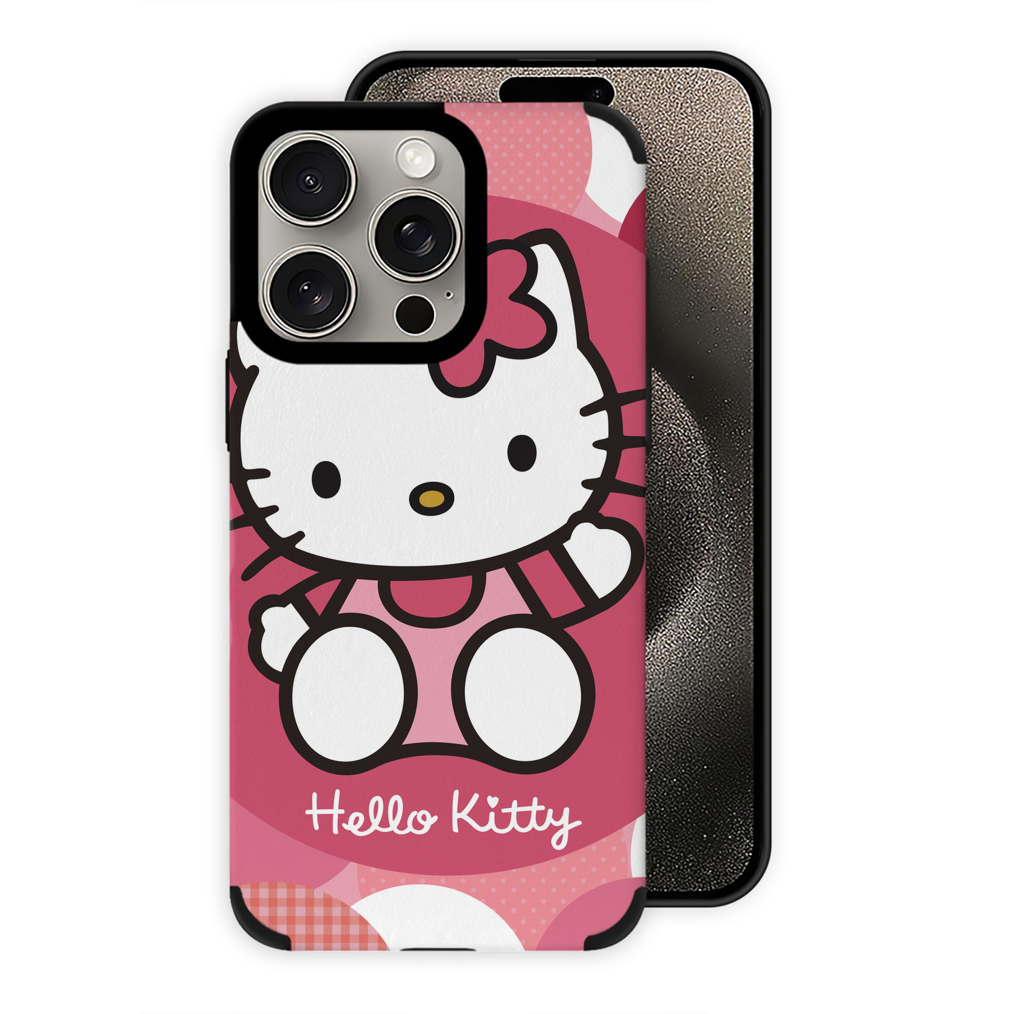 （画像用） Hello Kitty ハローキティ 【iPhone15ProMax対応】 PUレザー スマホケース 耐衝撃＆黄変防止