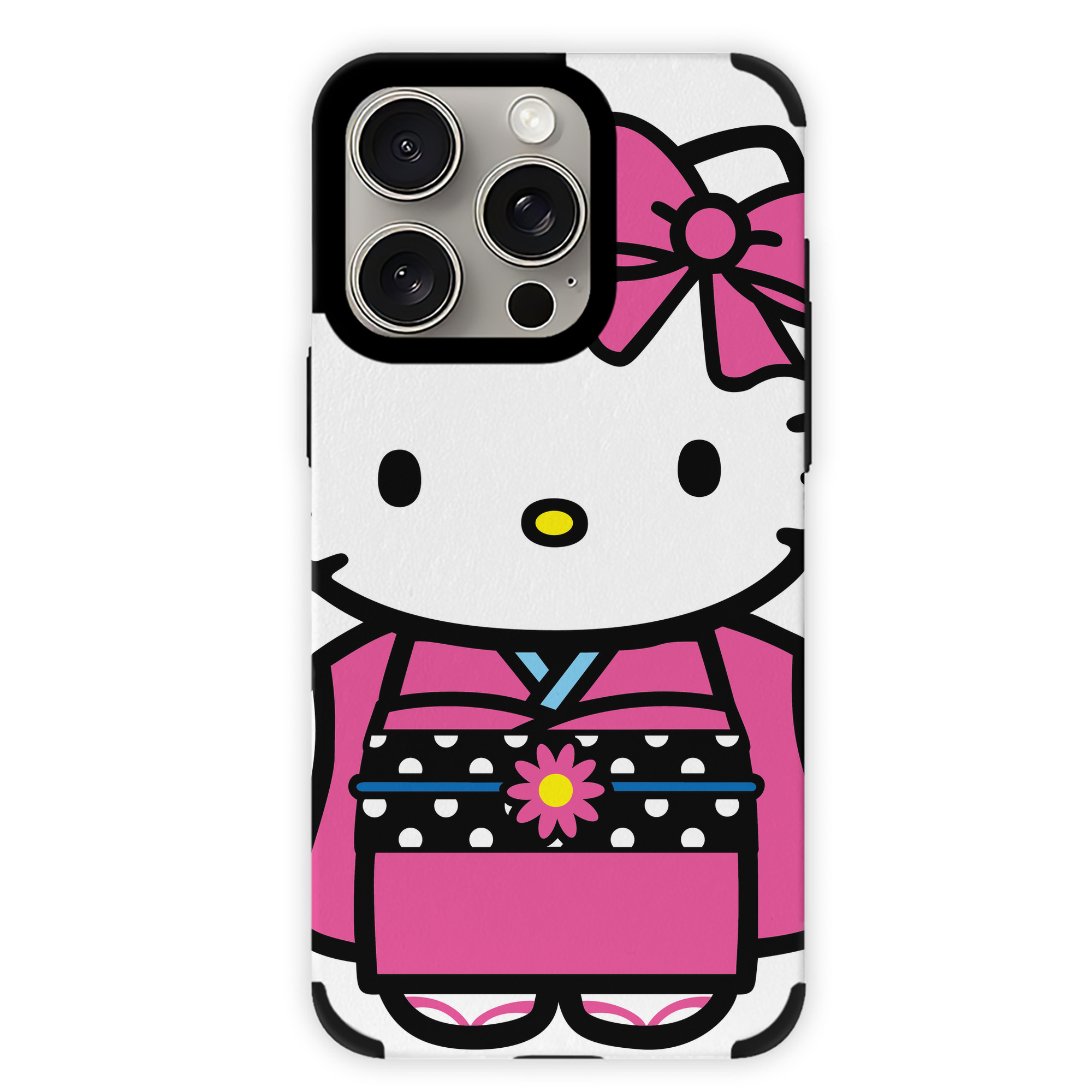 （画像用） Hello Kitty ハローキティ 【iPhone15ProMax対応】 PUレザー スマホケース 耐衝撃＆黄変防止