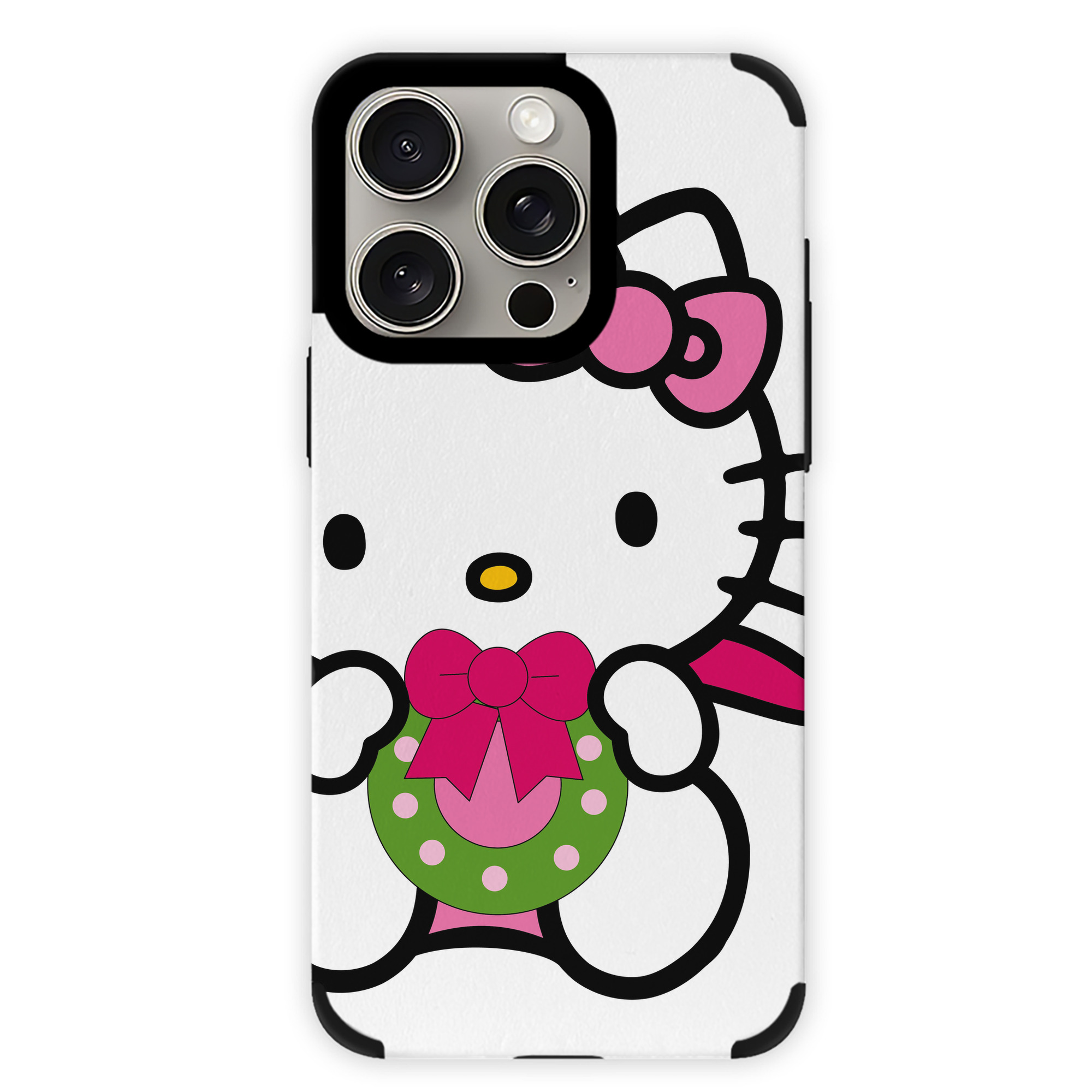 （画像用） Hello Kitty ハローキティ 【iPhone15ProMax対応】 PUレザー スマホケース 耐衝撃＆黄変防止