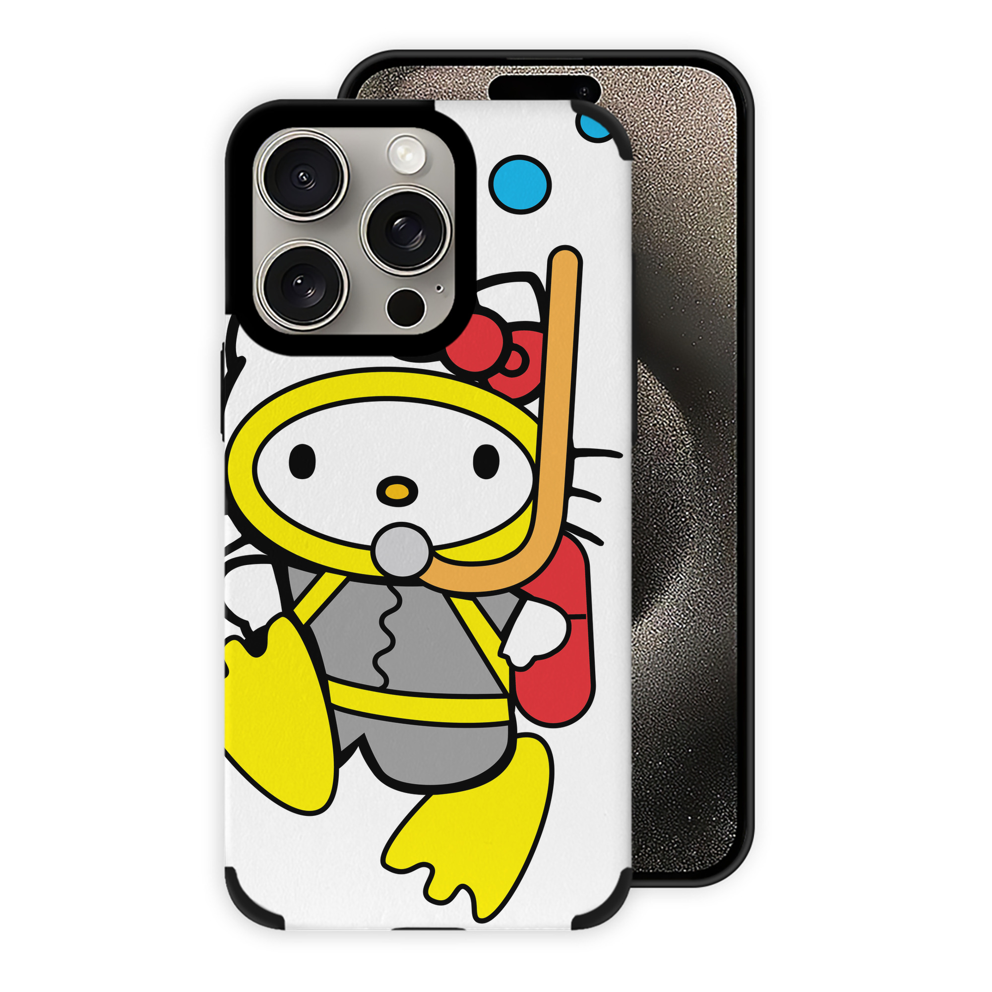 （画像用） Hello Kitty ハローキティ 【iPhone15ProMax対応】 PUレザー スマホケース 耐衝撃＆黄変防止
