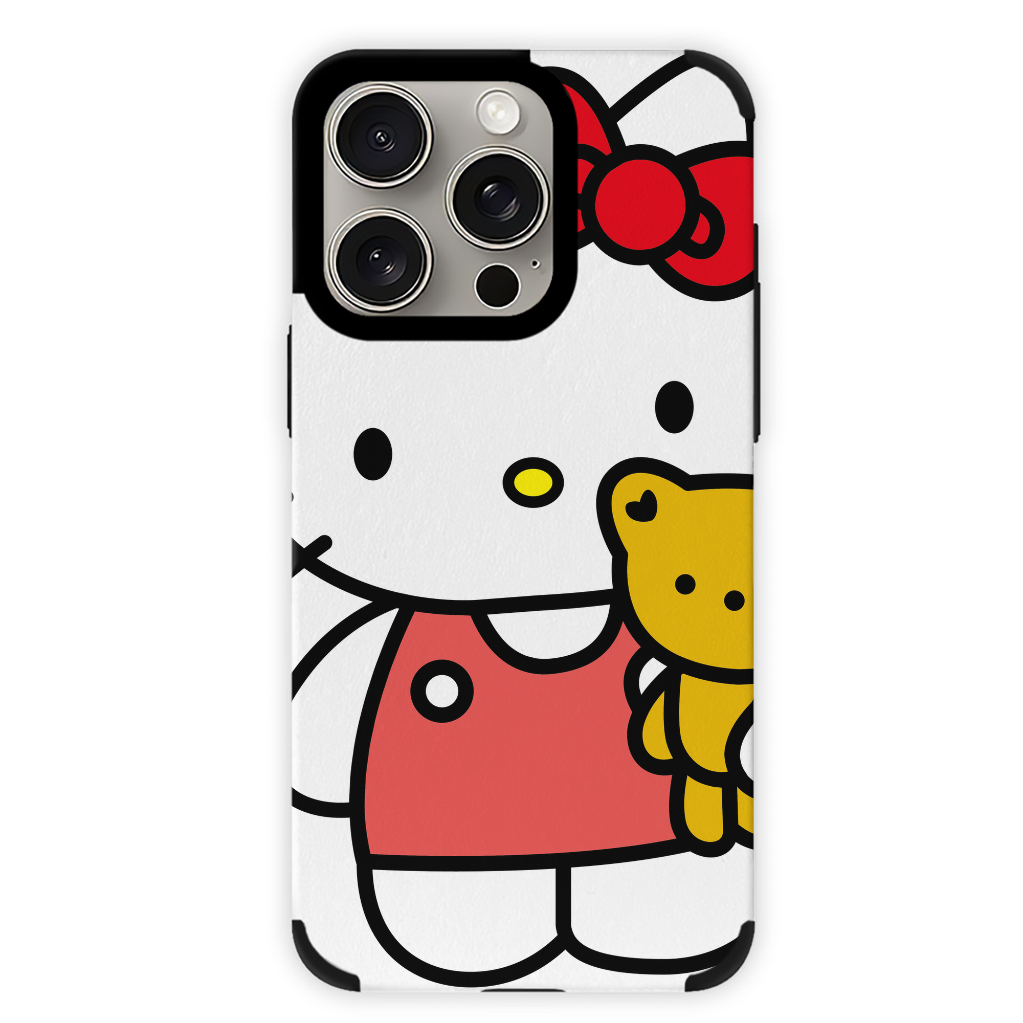 （画像用） Hello Kitty ハローキティ 【iPhone15ProMax対応】 PUレザー スマホケース 耐衝撃＆黄変防止