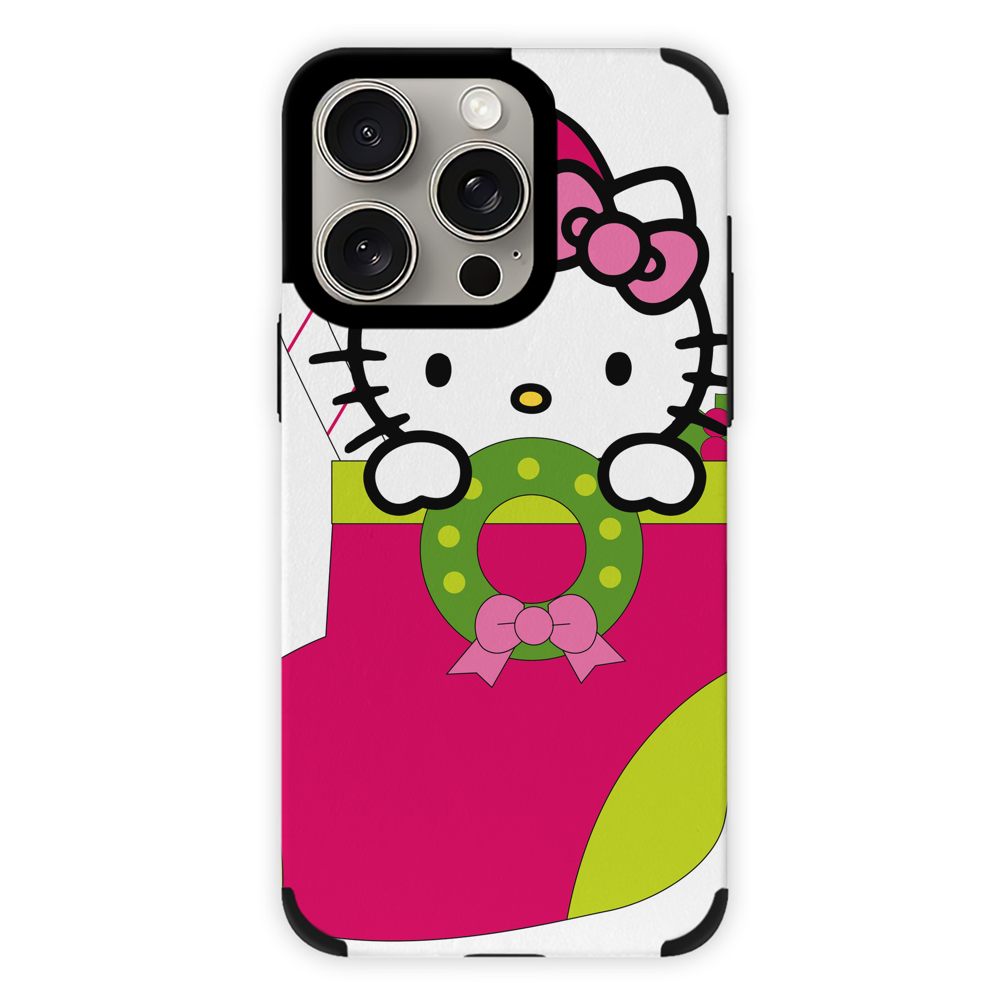 （画像用） Hello Kitty ハローキティ 【iPhone15ProMax対応】 PUレザー スマホケース 耐衝撃＆黄変防止