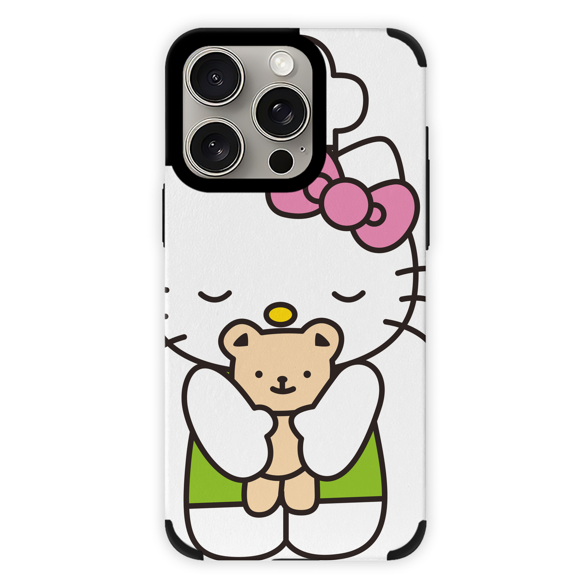 （画像用） Hello Kitty ハローキティ 【iPhone15ProMax対応】 PUレザー スマホケース 耐衝撃＆黄変防止