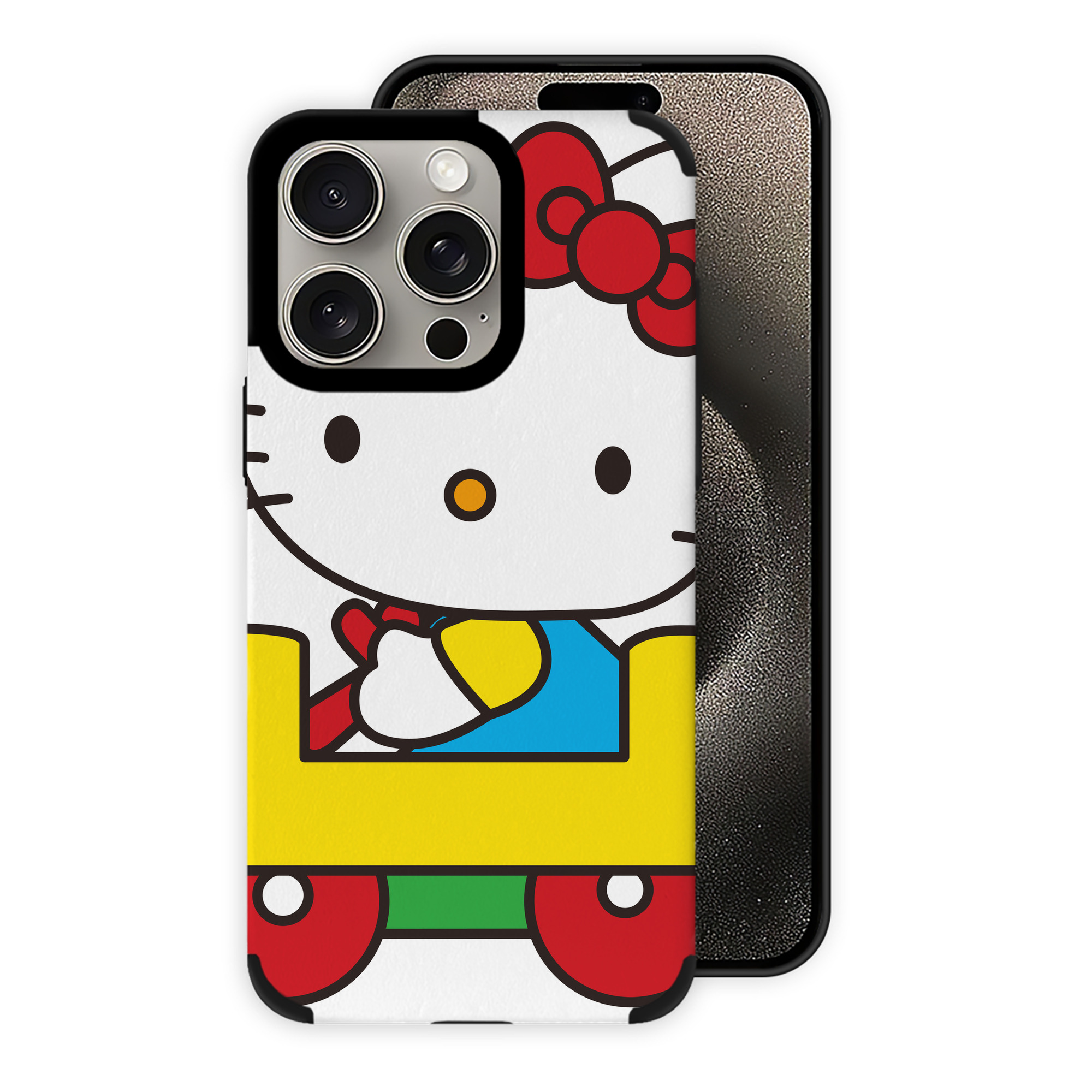 （画像用） Hello Kitty ハローキティ 【iPhone15ProMax対応】 PUレザー スマホケース 耐衝撃＆黄変防止