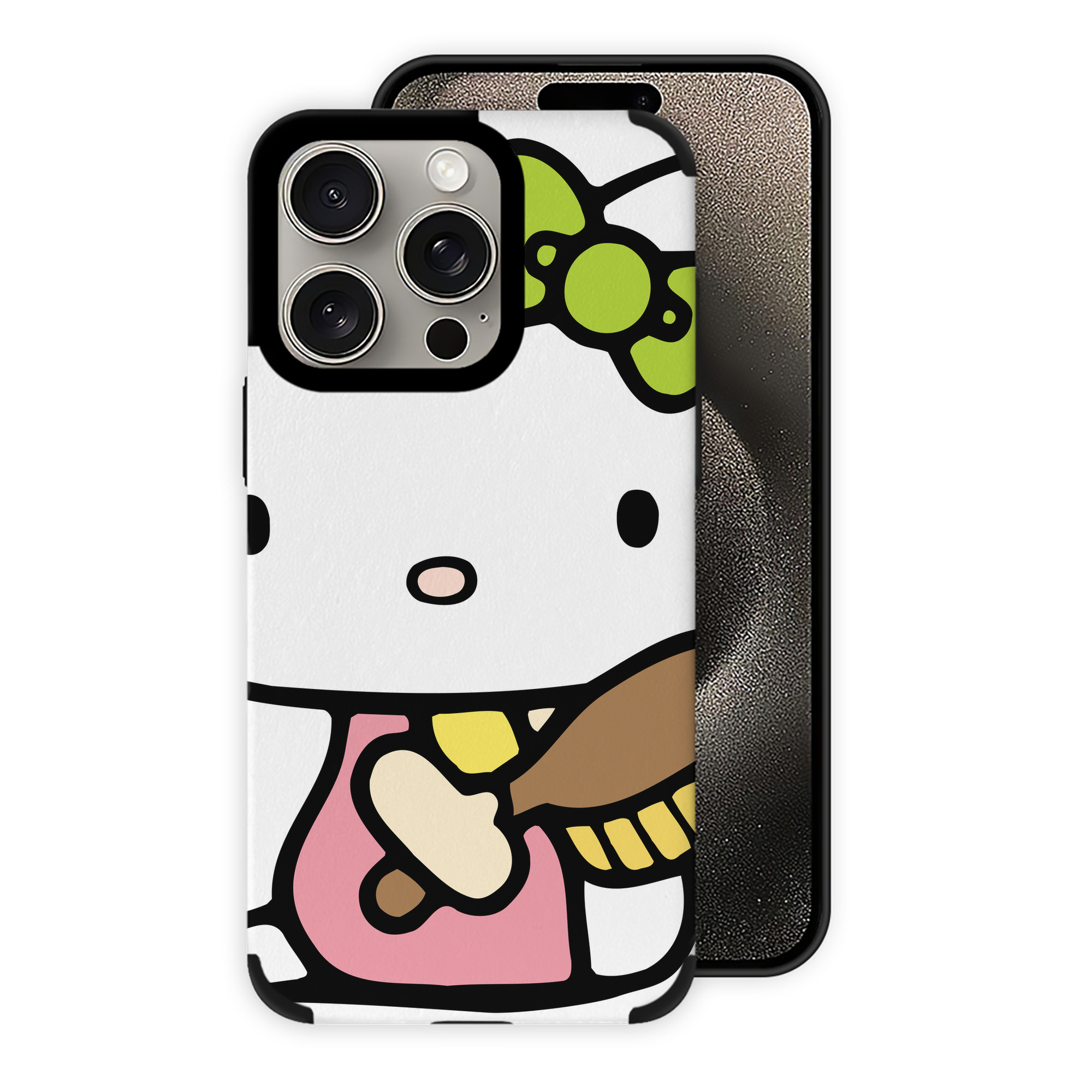 （画像用） Hello Kitty ハローキティ 【iPhone15ProMax対応】 PUレザー スマホケース 耐衝撃＆黄変防止