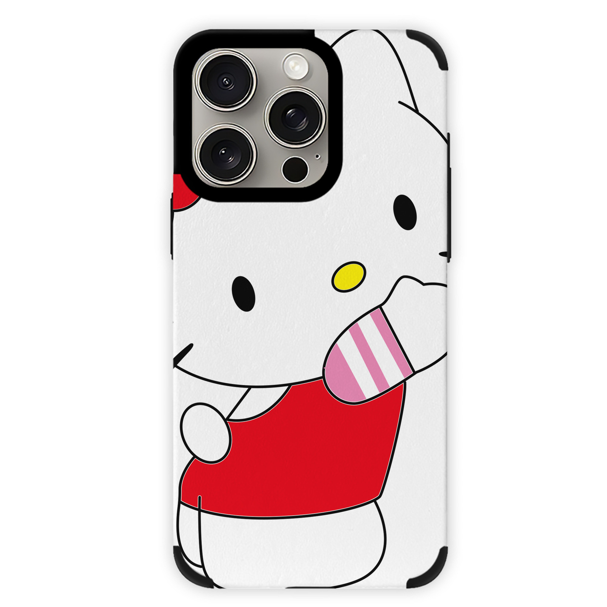 （画像用） Hello Kitty ハローキティ 【iPhone15ProMax対応】 PUレザー スマホケース 耐衝撃＆黄変防止