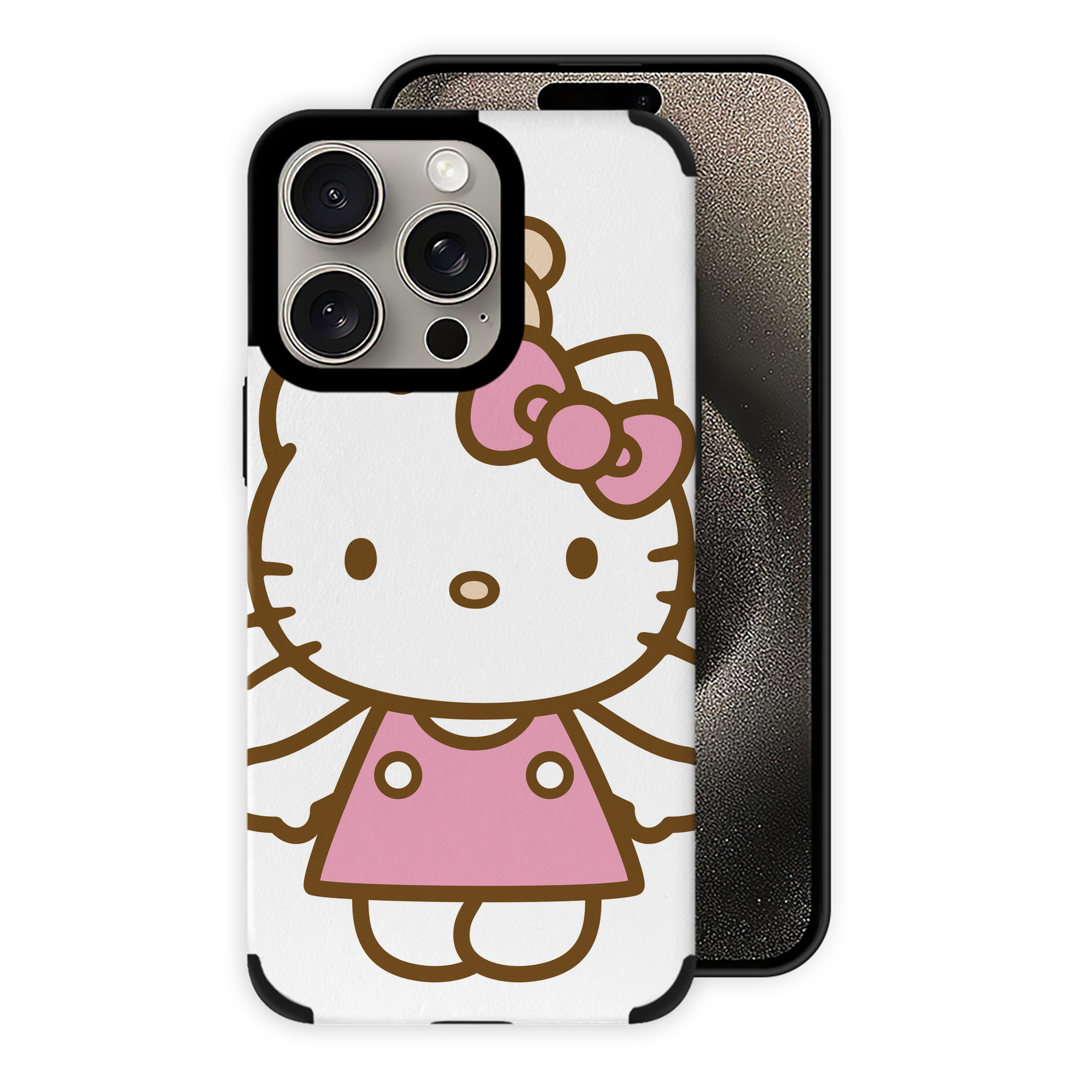 （画像用） Hello Kitty ハローキティ 【iPhone15ProMax対応】 PUレザー スマホケース 耐衝撃＆黄変防止