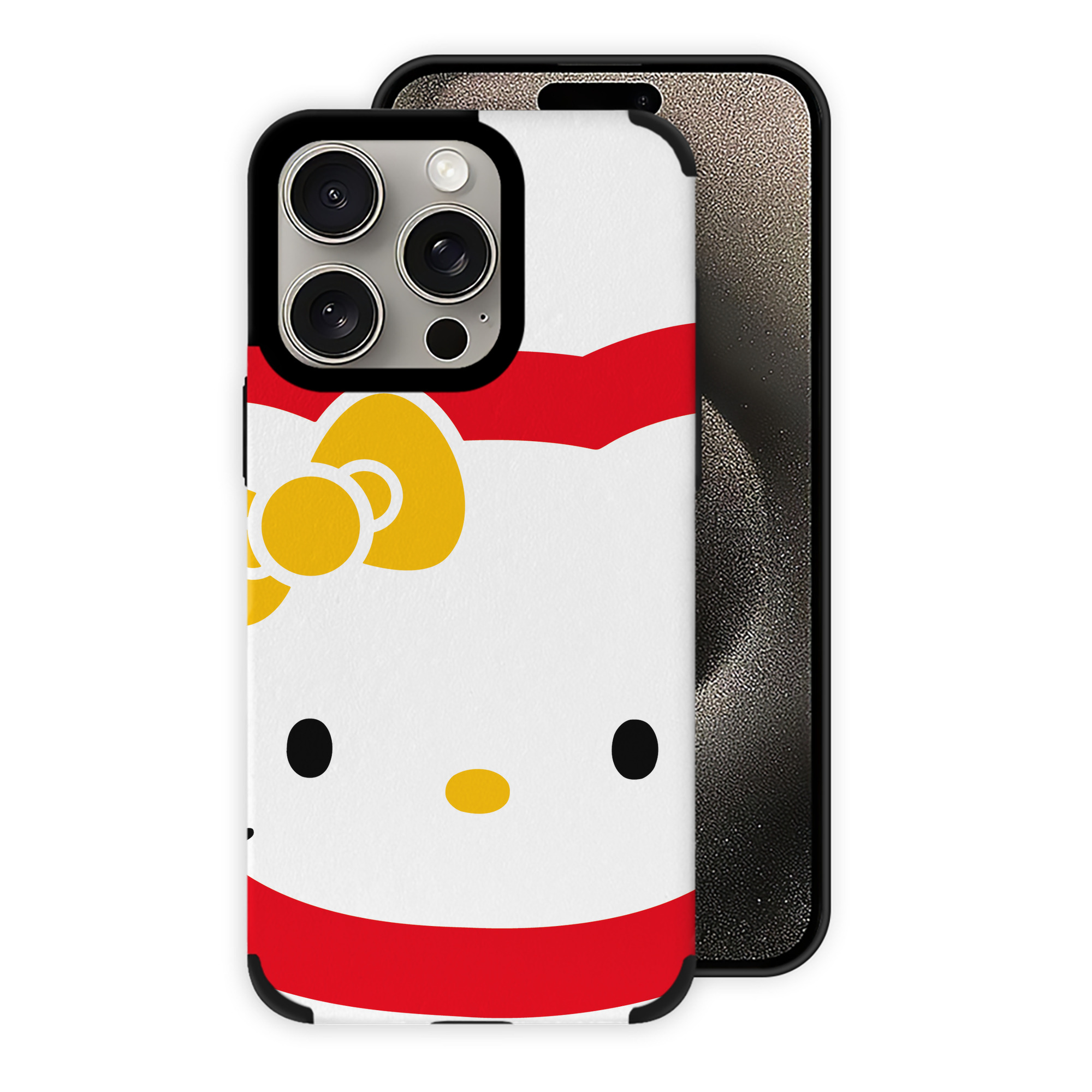 （画像用） Hello Kitty ハローキティ 【iPhone15ProMax対応】 PUレザー スマホケース 耐衝撃＆黄変防止