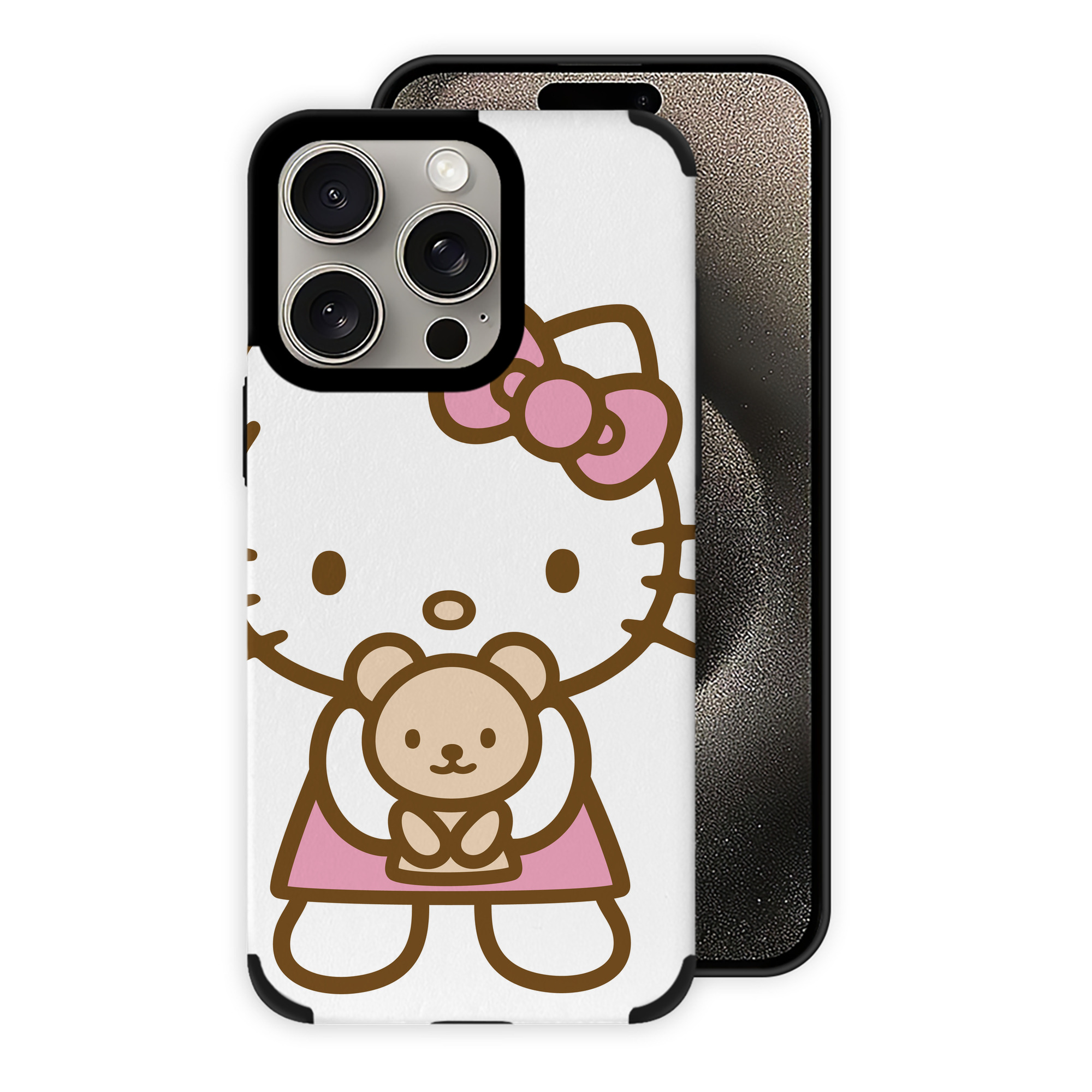 （画像用） Hello Kitty ハローキティ 【iPhone15ProMax対応】 PUレザー スマホケース 耐衝撃＆黄変防止