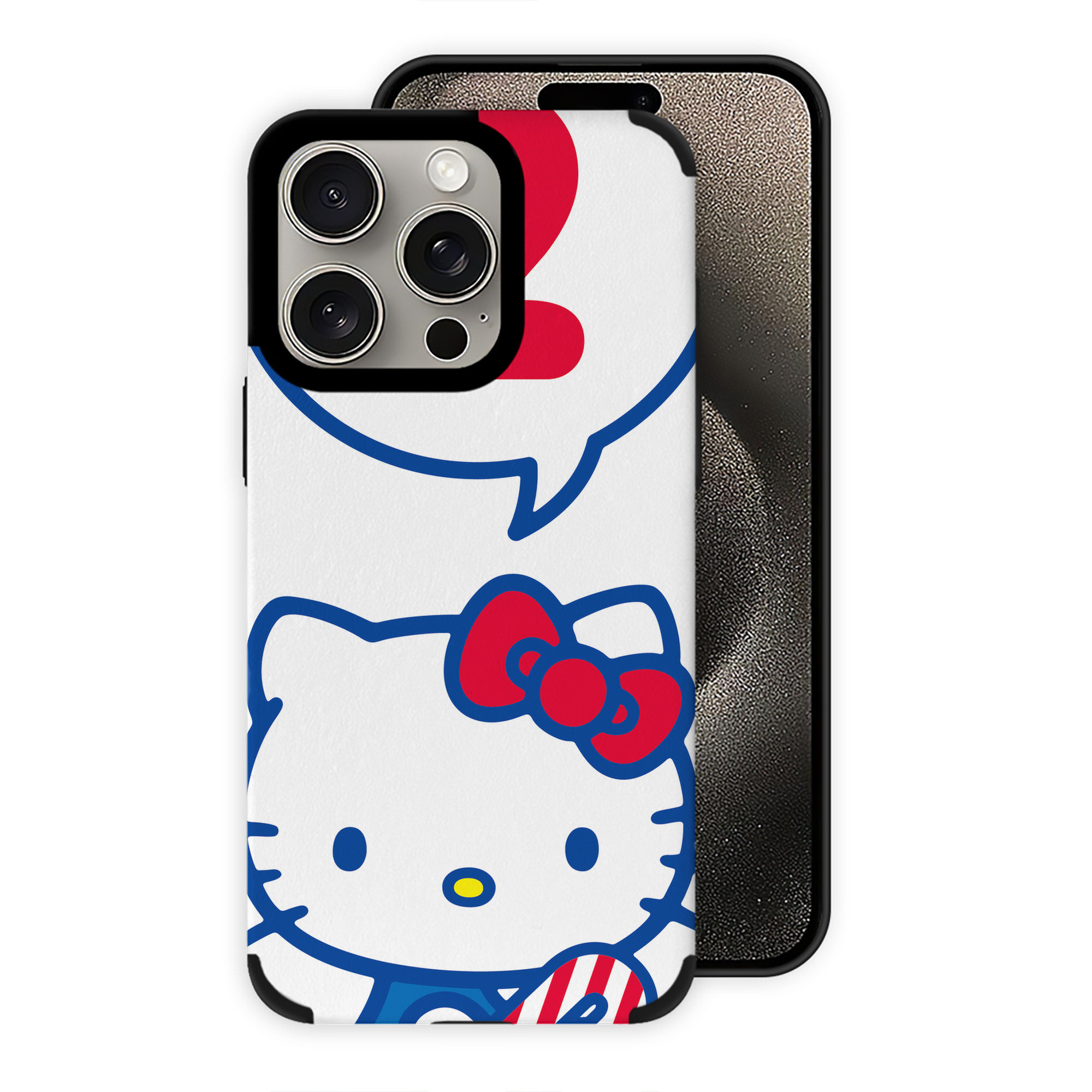 （画像用） Hello Kitty ハローキティ 【iPhone15ProMax対応】 PUレザー スマホケース 耐衝撃＆黄変防止