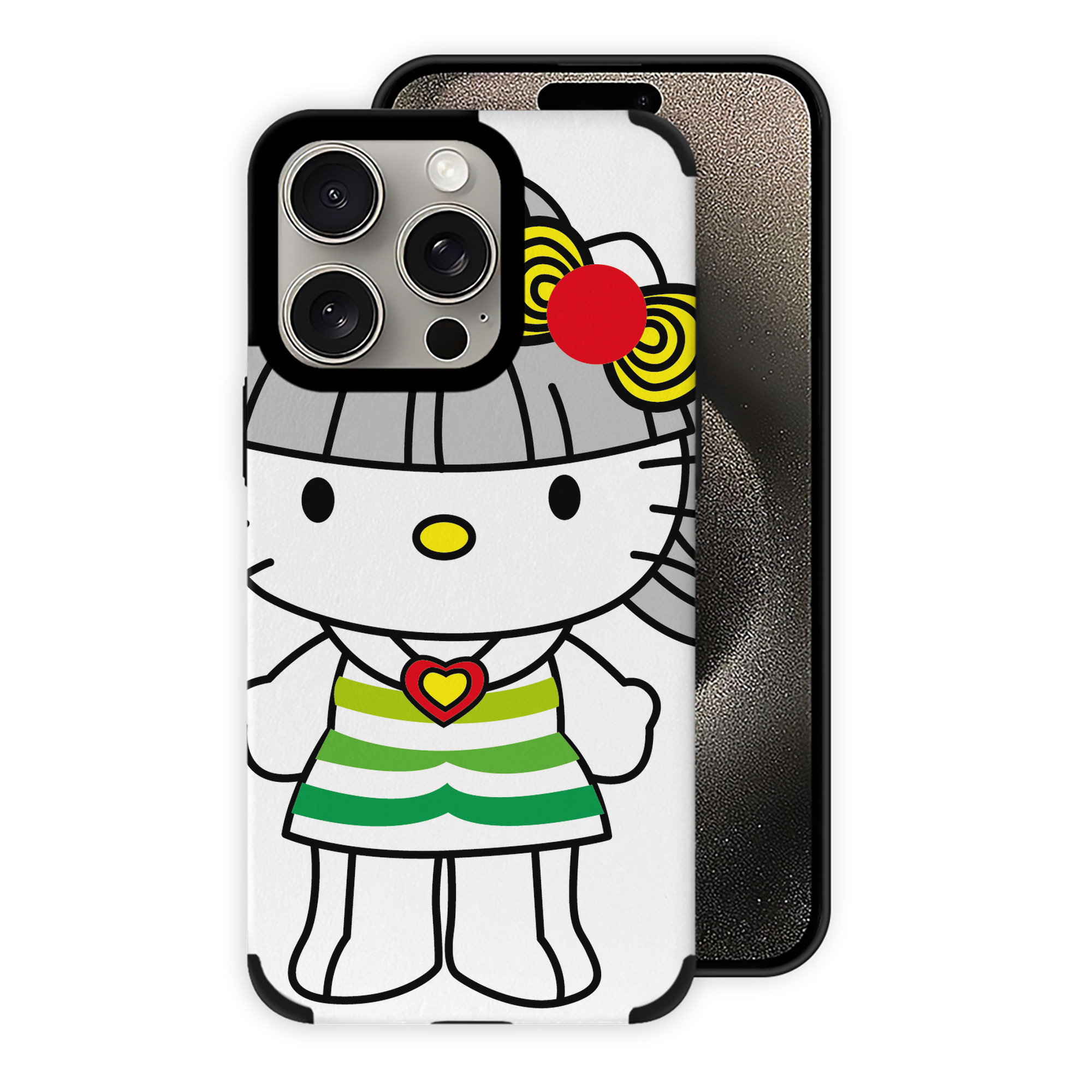 （画像用） Hello Kitty ハローキティ 【iPhone15ProMax対応】 PUレザー スマホケース 耐衝撃＆黄変防止
