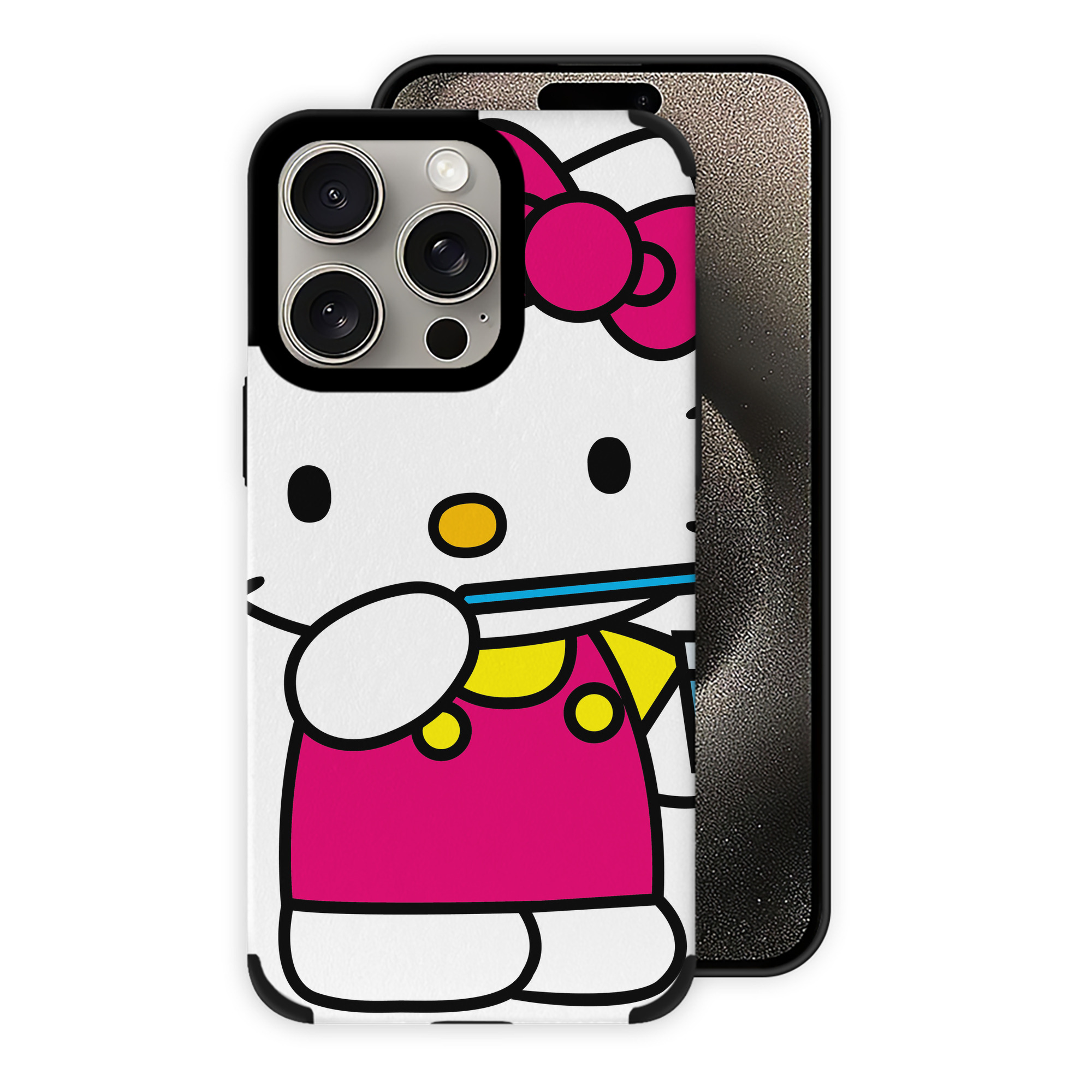 （画像用） Hello Kitty ハローキティ 【iPhone15ProMax対応】 PUレザー スマホケース 耐衝撃＆黄変防止